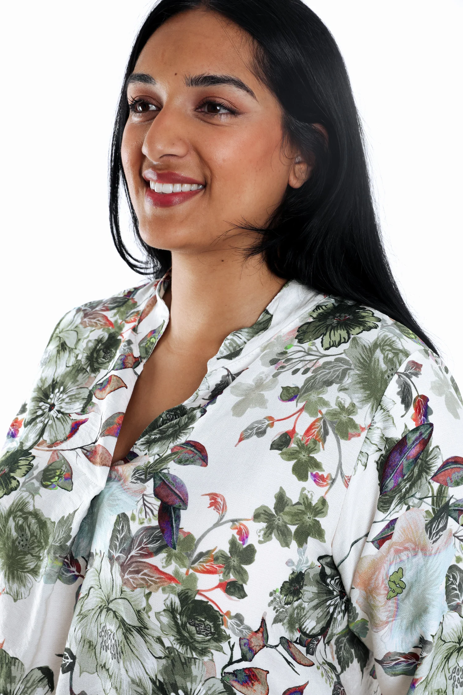 Blouse van bedrukt viscose met bloemenprint - Image 12