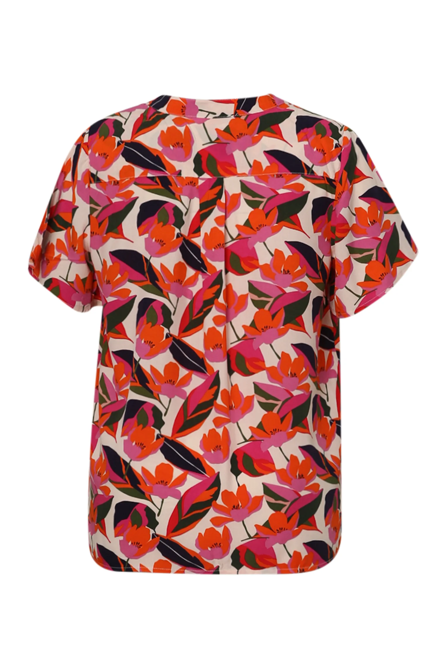 Bloes met bloemenprint van viscose - Image 11