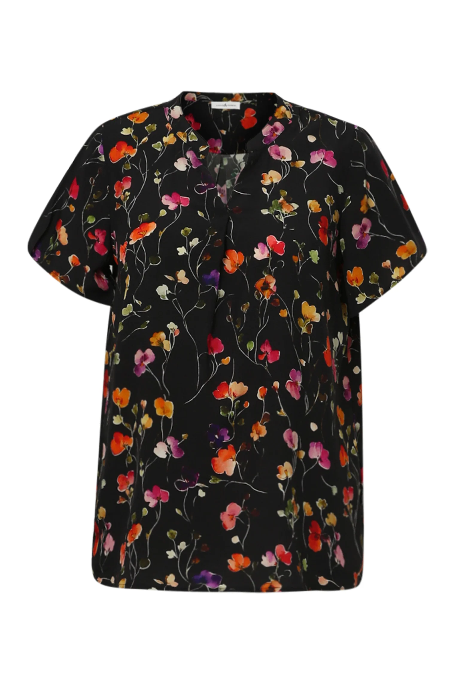 Bloes met bloemenprint van viscose - Image 21