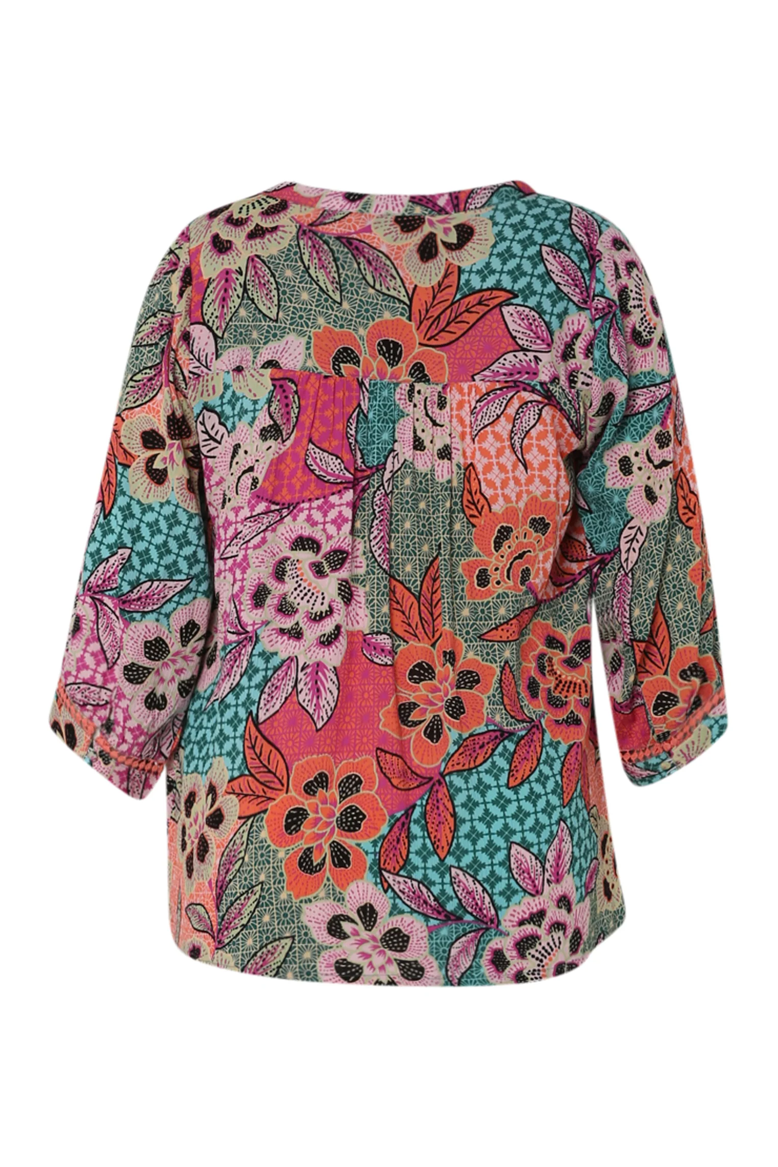 Bloes van viscose met bloemenprint - Image 11