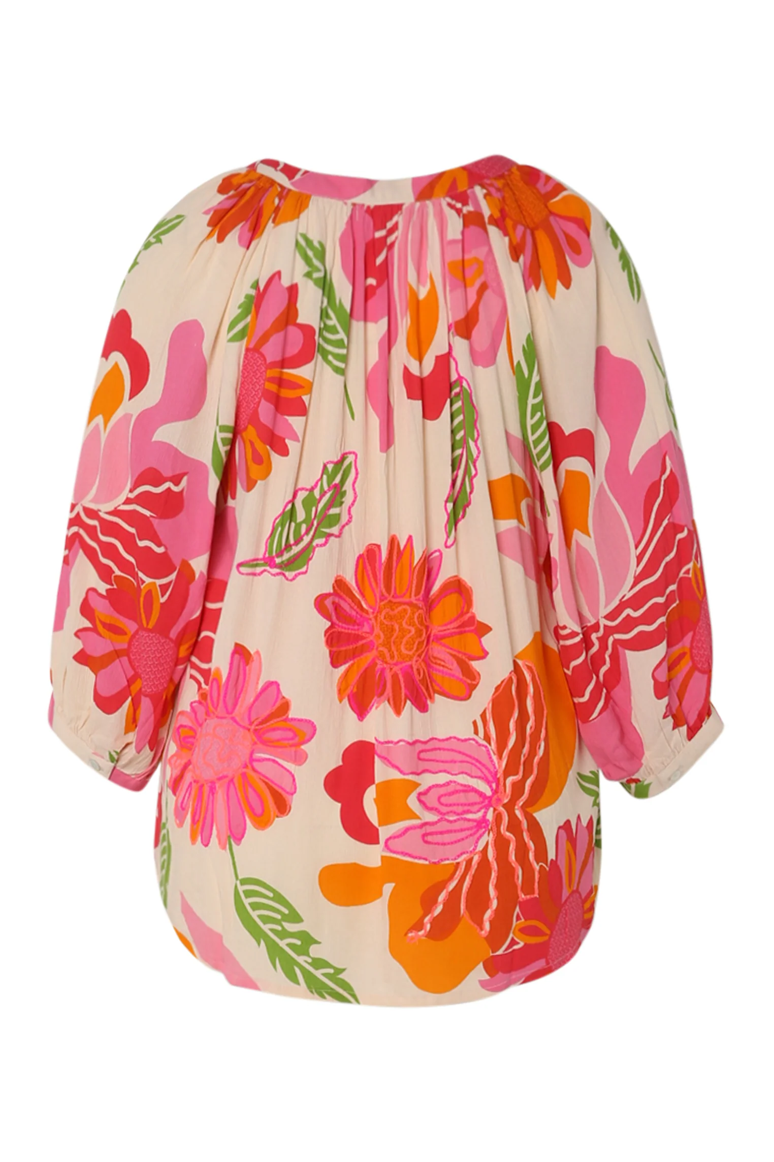 Bloes van viscose met bloemenprint - Image 11