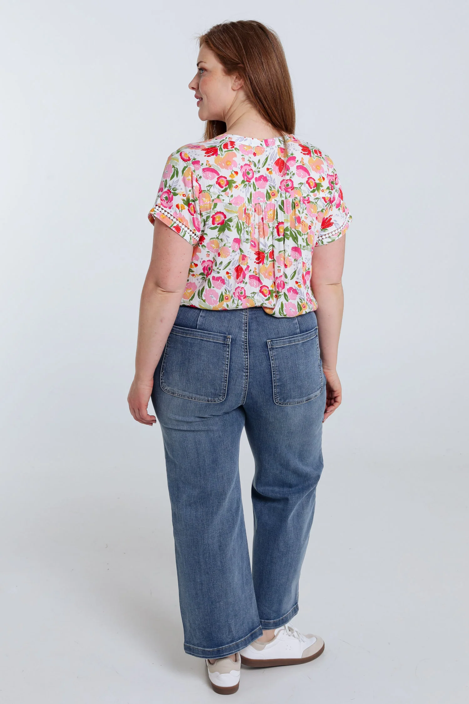 Bloes van viscose met bloemenprint - Image 2