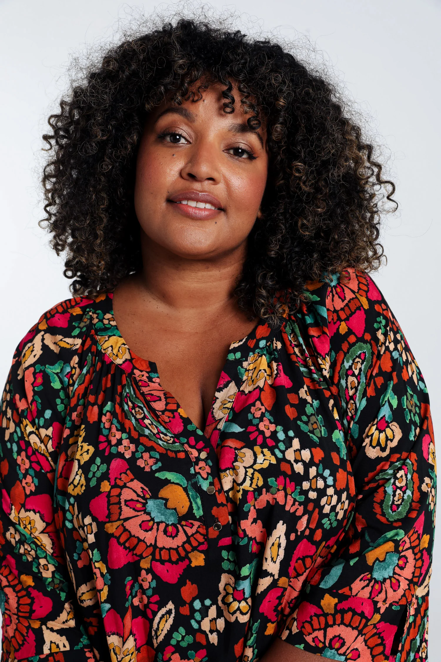 Blouse in viscose met bloemenprint en ballonmouwen - Image 4