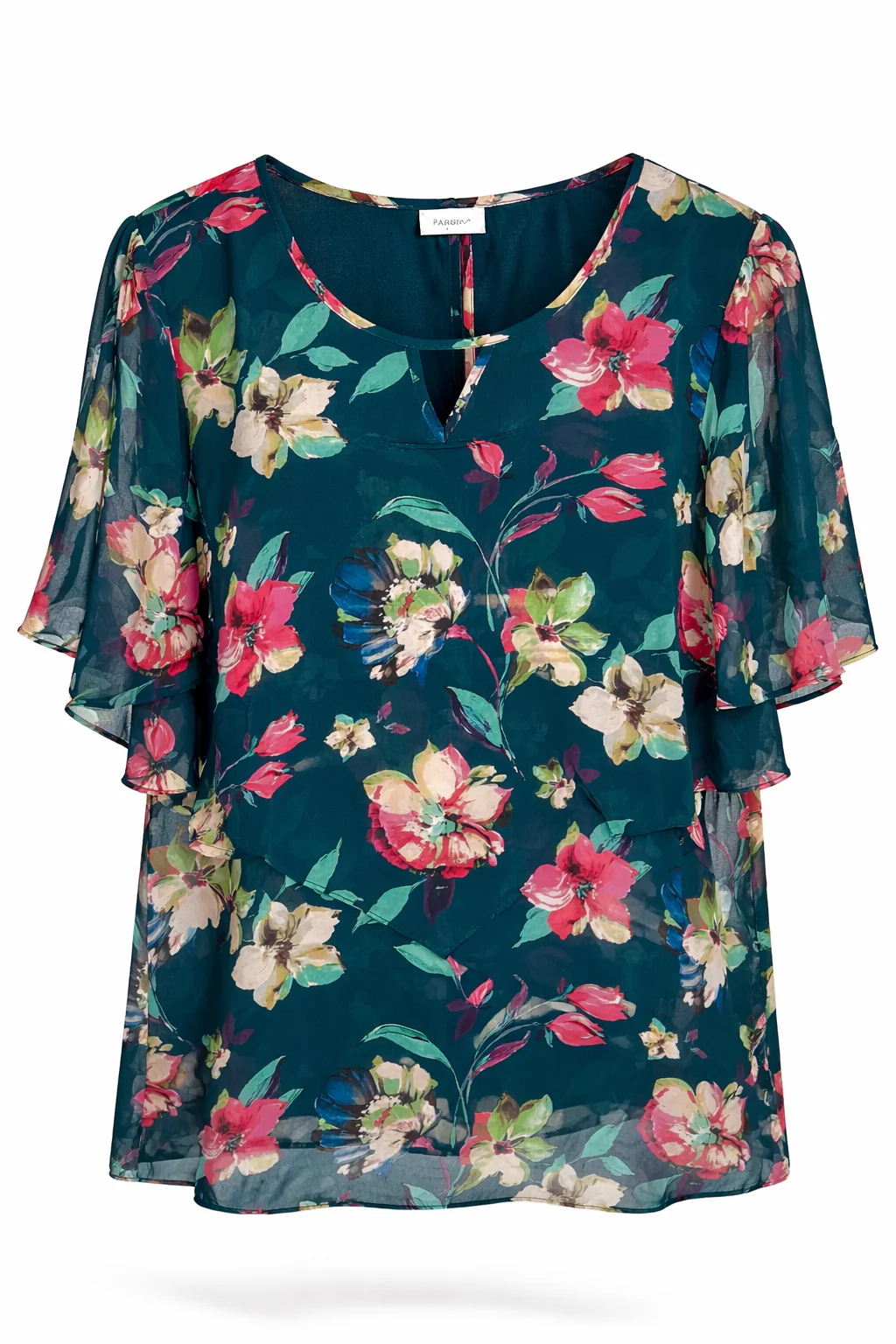 Exclusief SHEEGO - Blouse van viscose met bloemenprint - Image 9