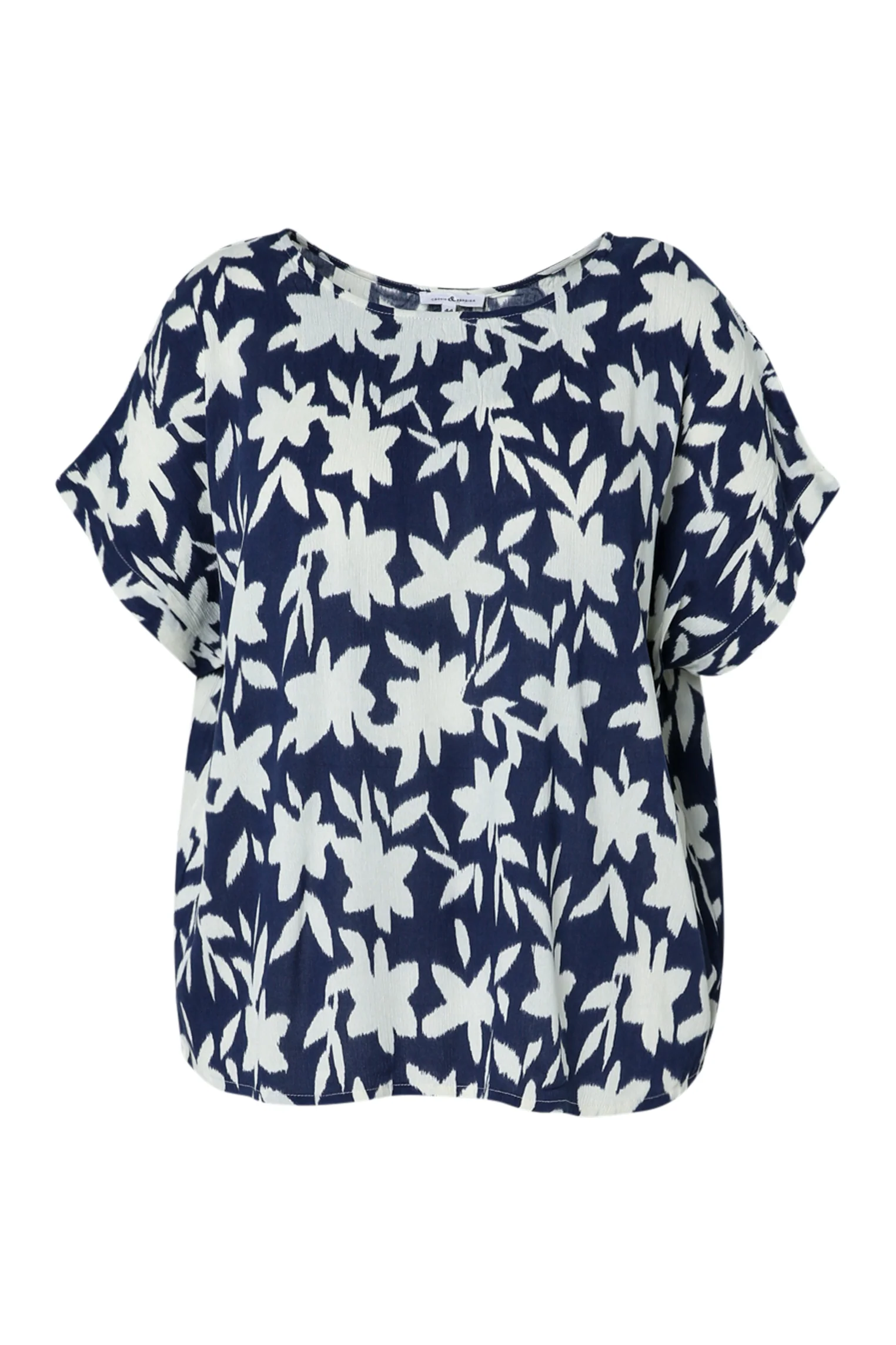 Bloes van bicolore bloemenprint viscose - Image 10
