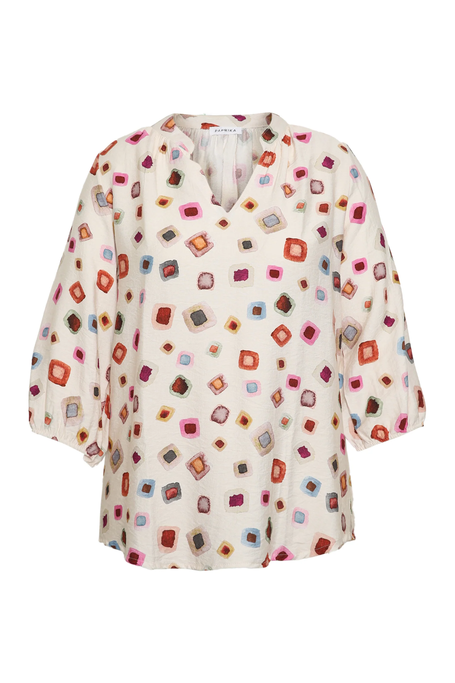 Blouse van bedrukte viscose met geometrisch patroon - Image 9