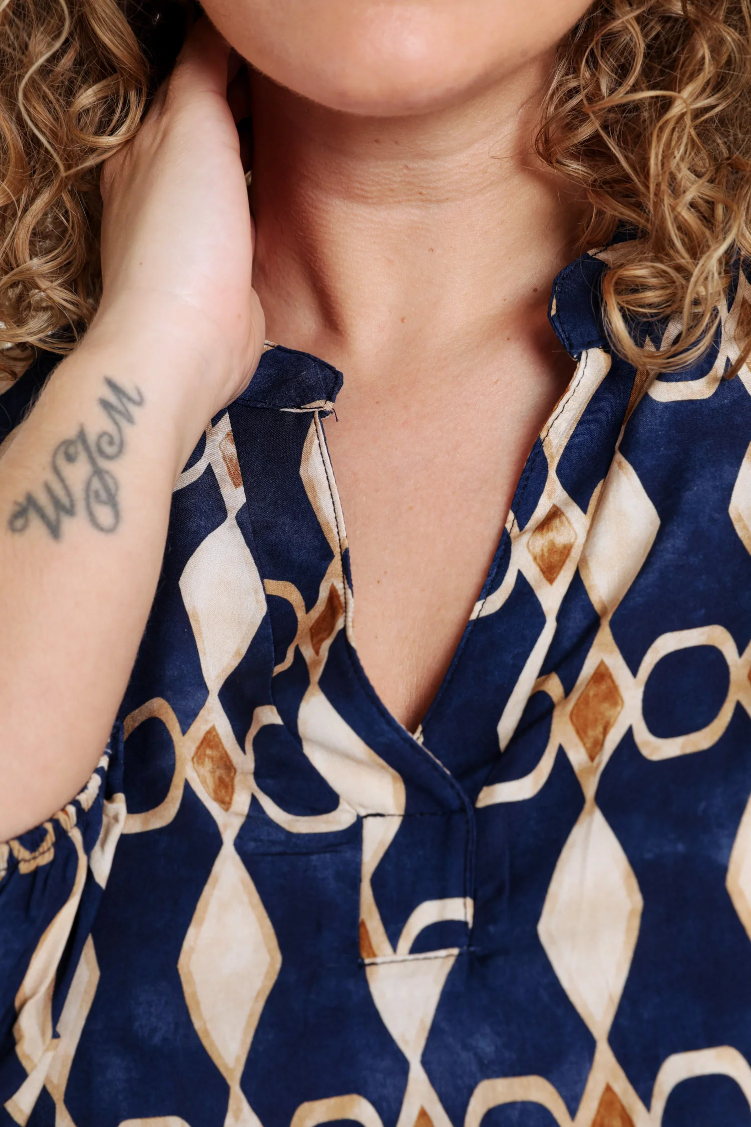 Viscose blouse met grafische print - Image 4
