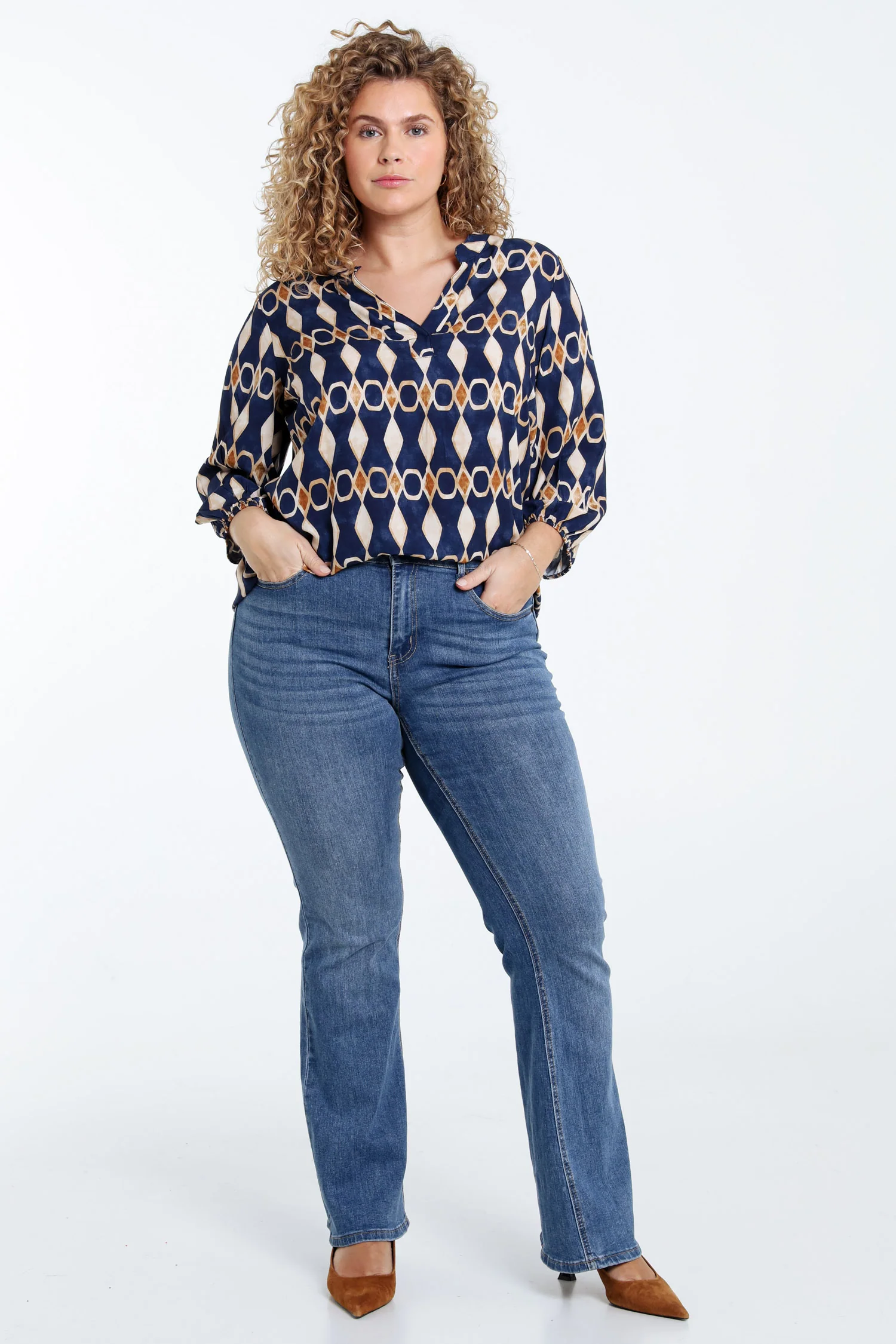 Viscose blouse met grafische print - Image 7