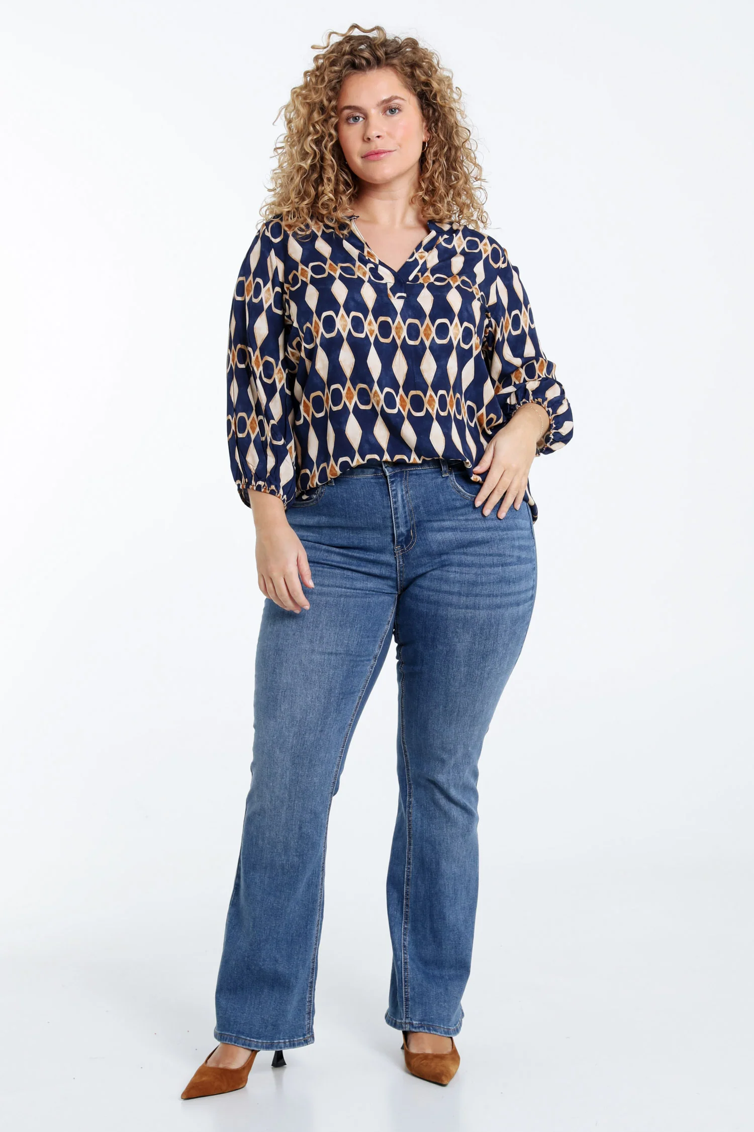 Viscose blouse met grafische print - Image 8