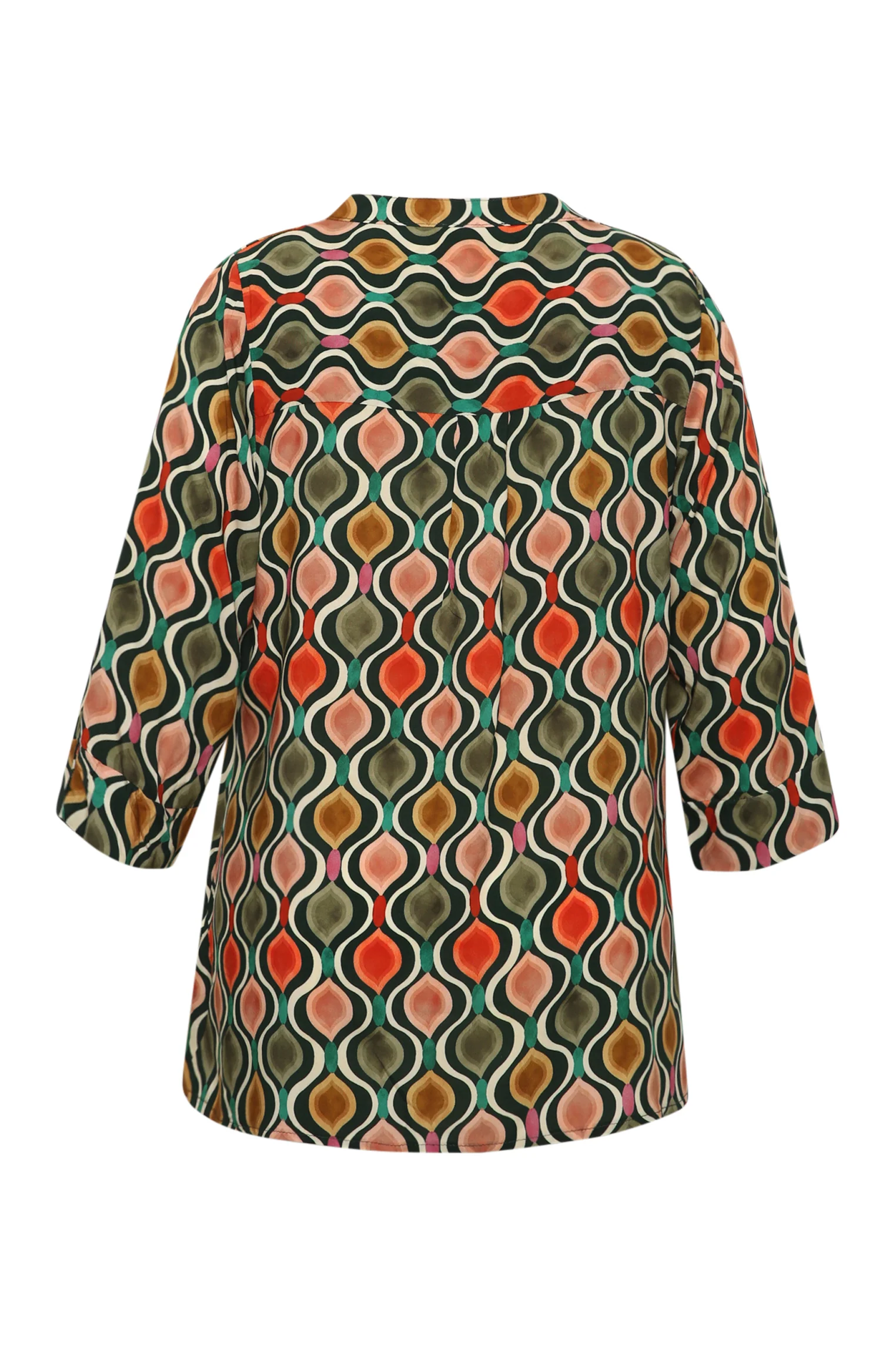 Blouse van viscose met grafische print - Image 8