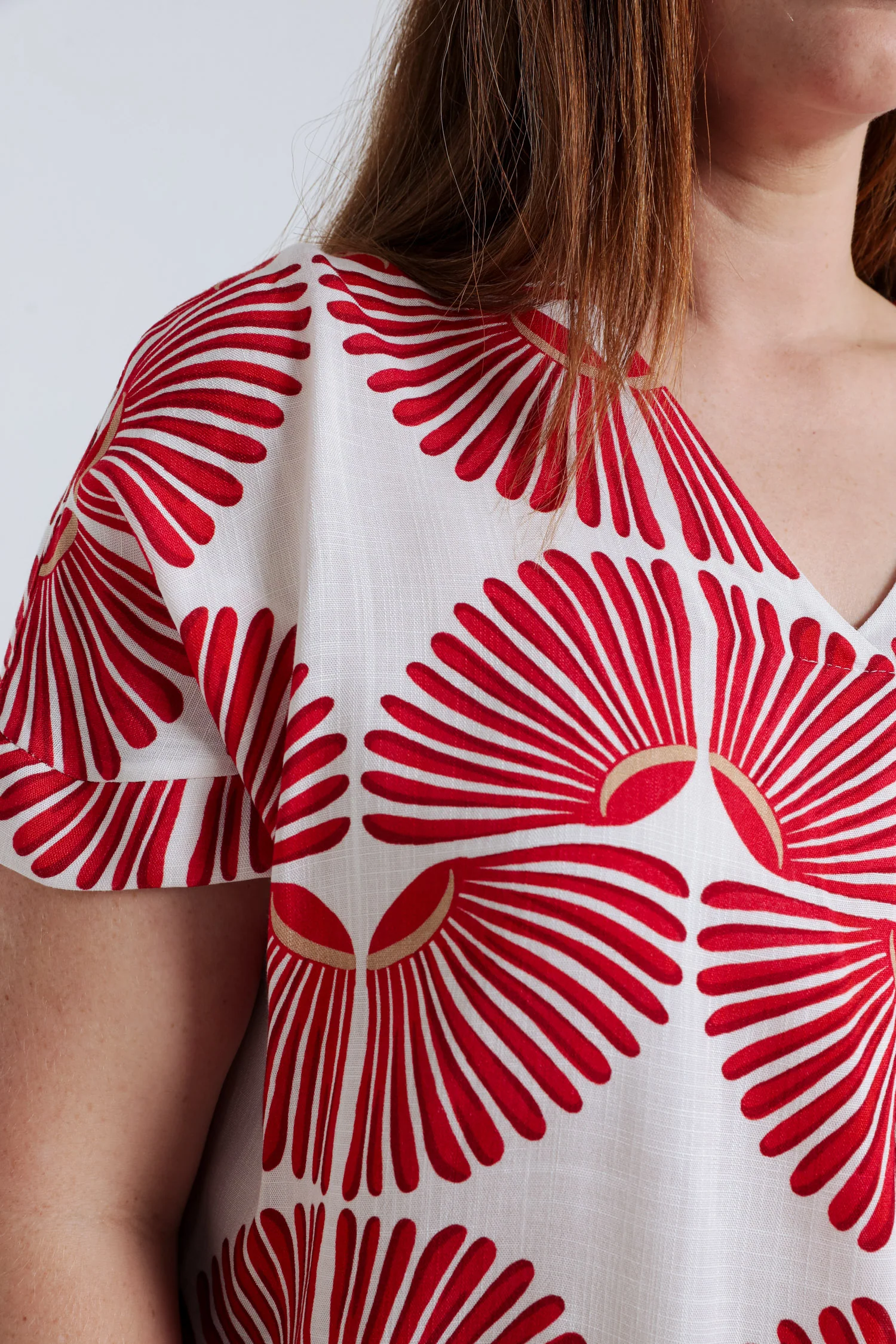Tweeded bicolore viscose blouse - Image 17