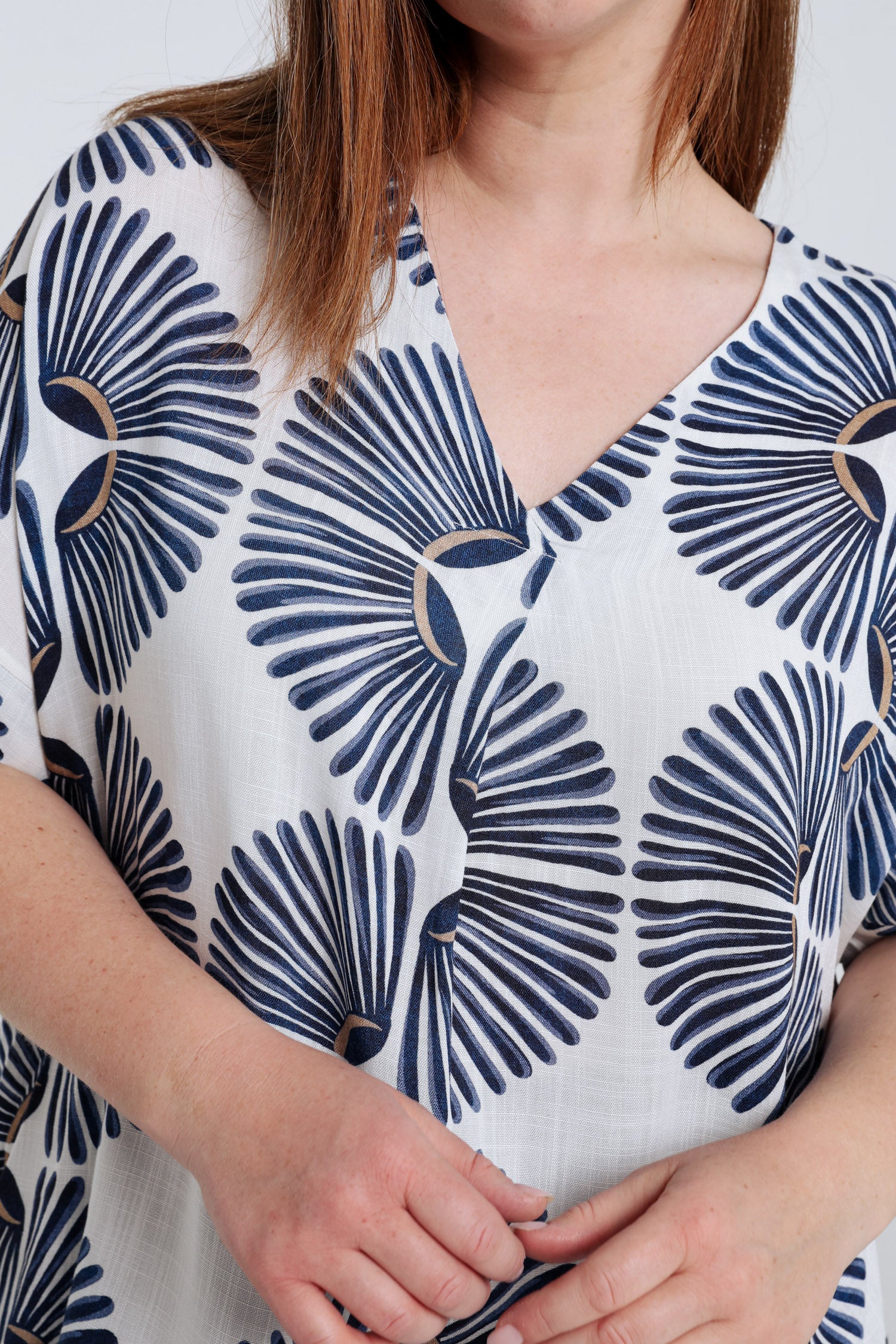 Tweeded bicolore viscose blouse - Image 4