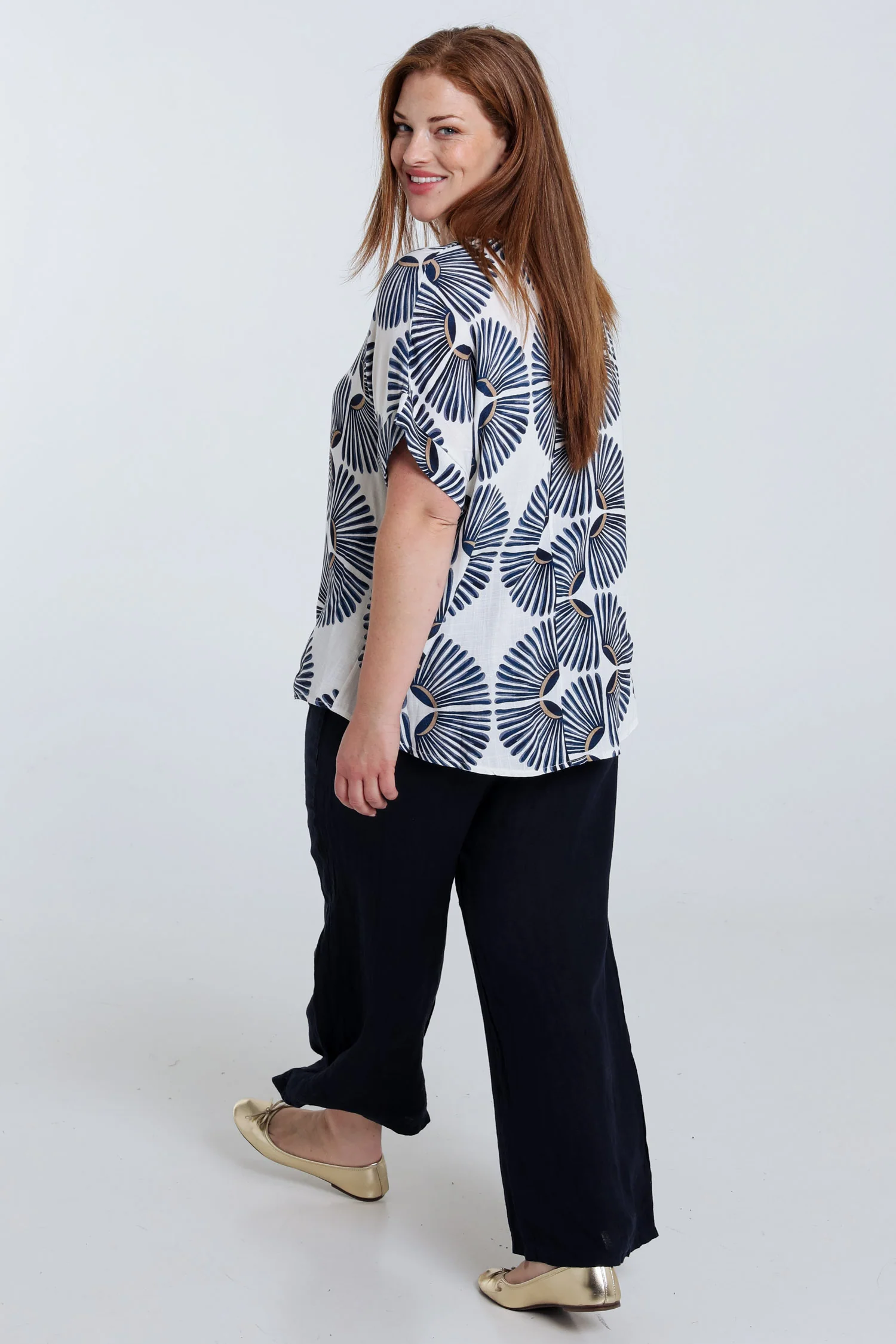 Tweeded bicolore viscose blouse - Image 7