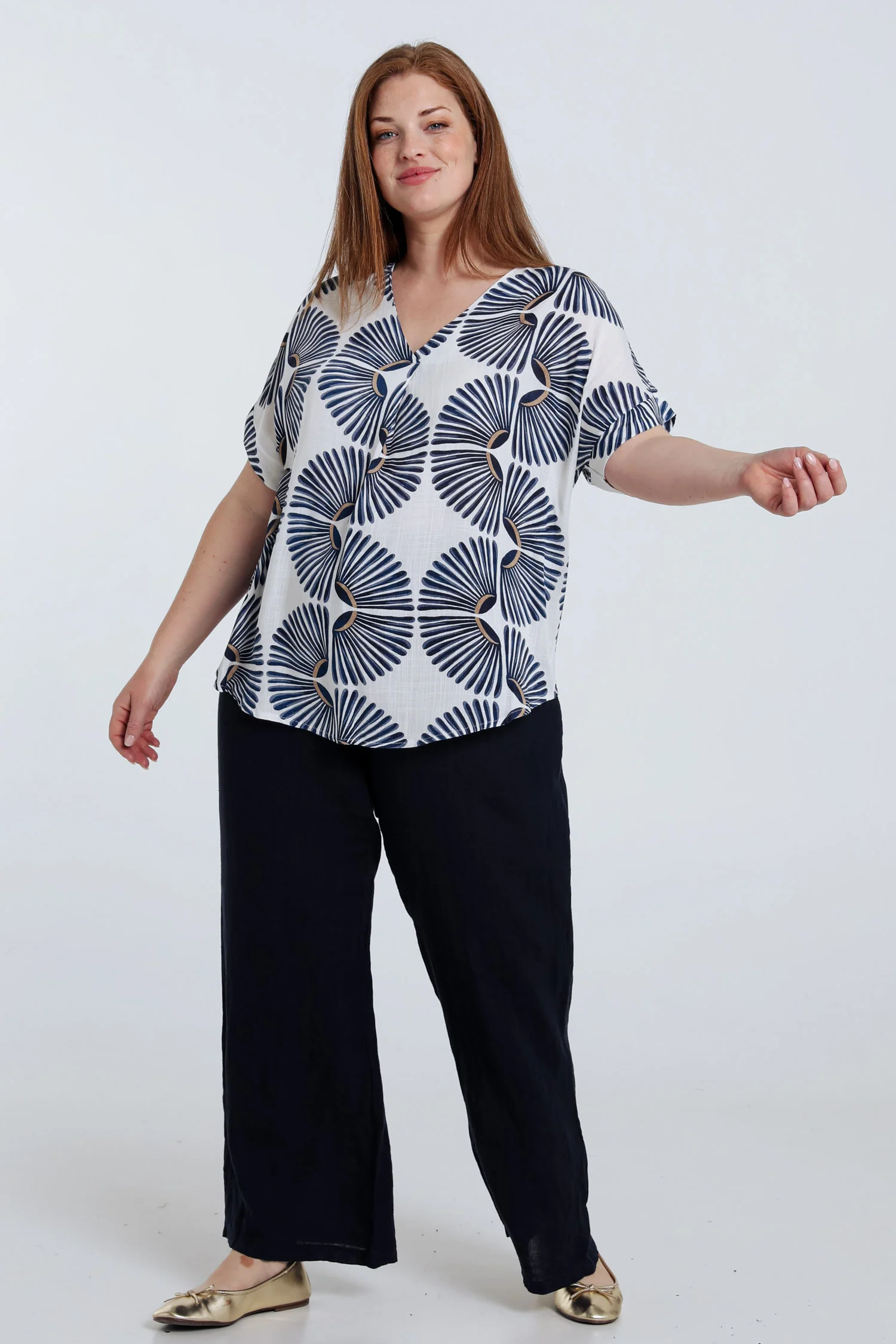 Tweeded bicolore viscose blouse - Image 8