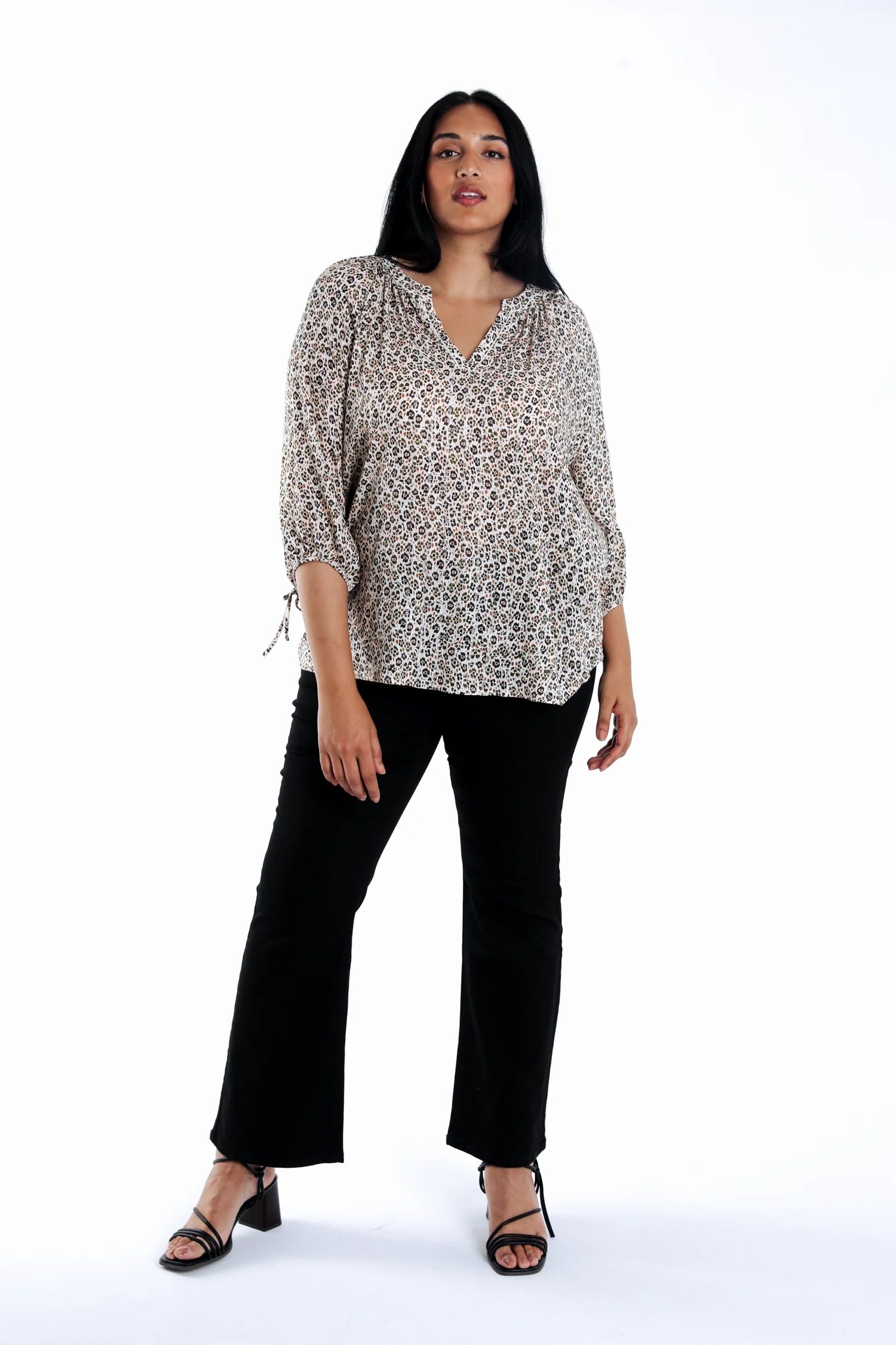 Blouse van viscose met luipaardprint - Image 5