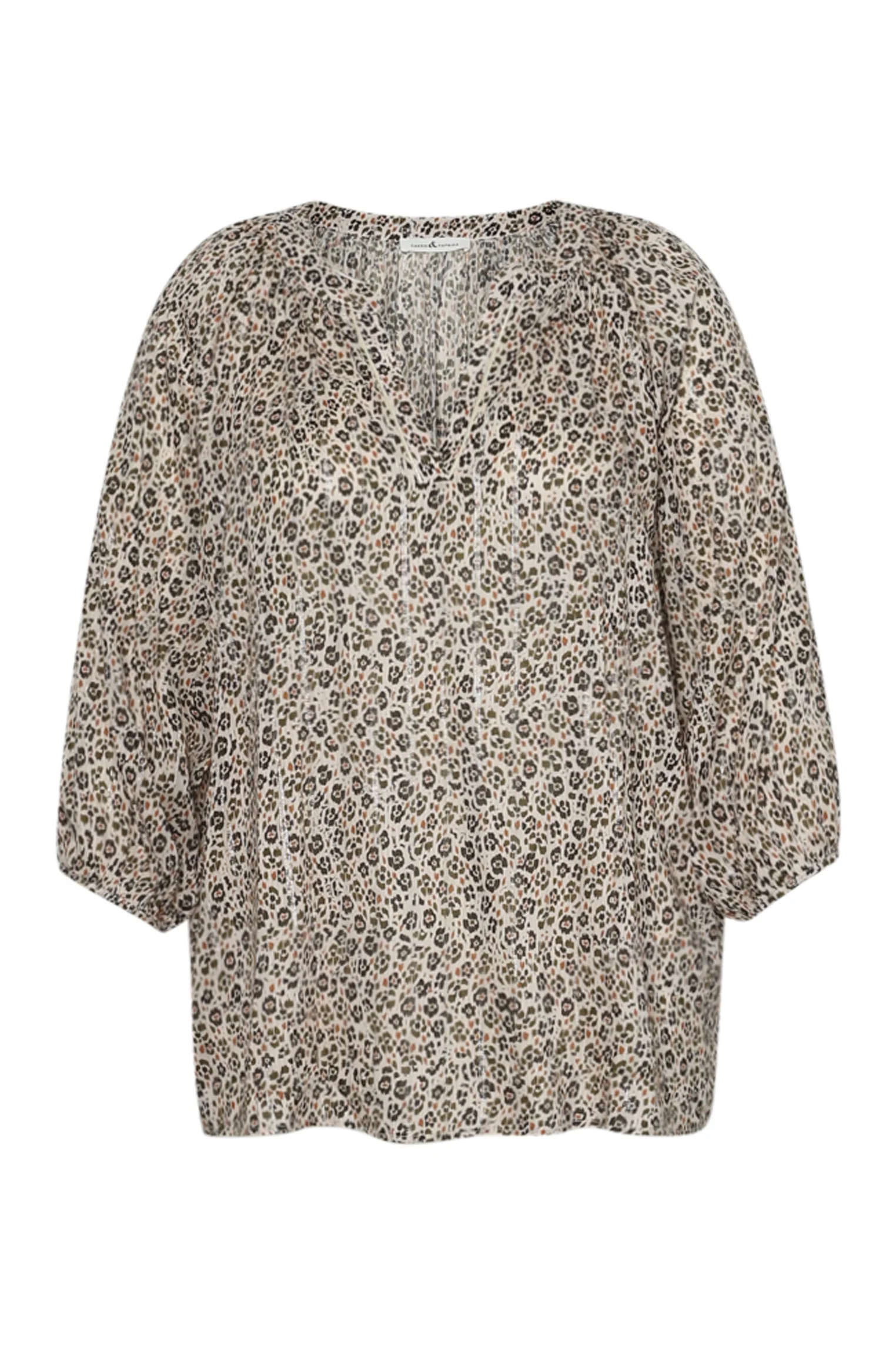 Blouse van viscose met luipaardprint - Image 8