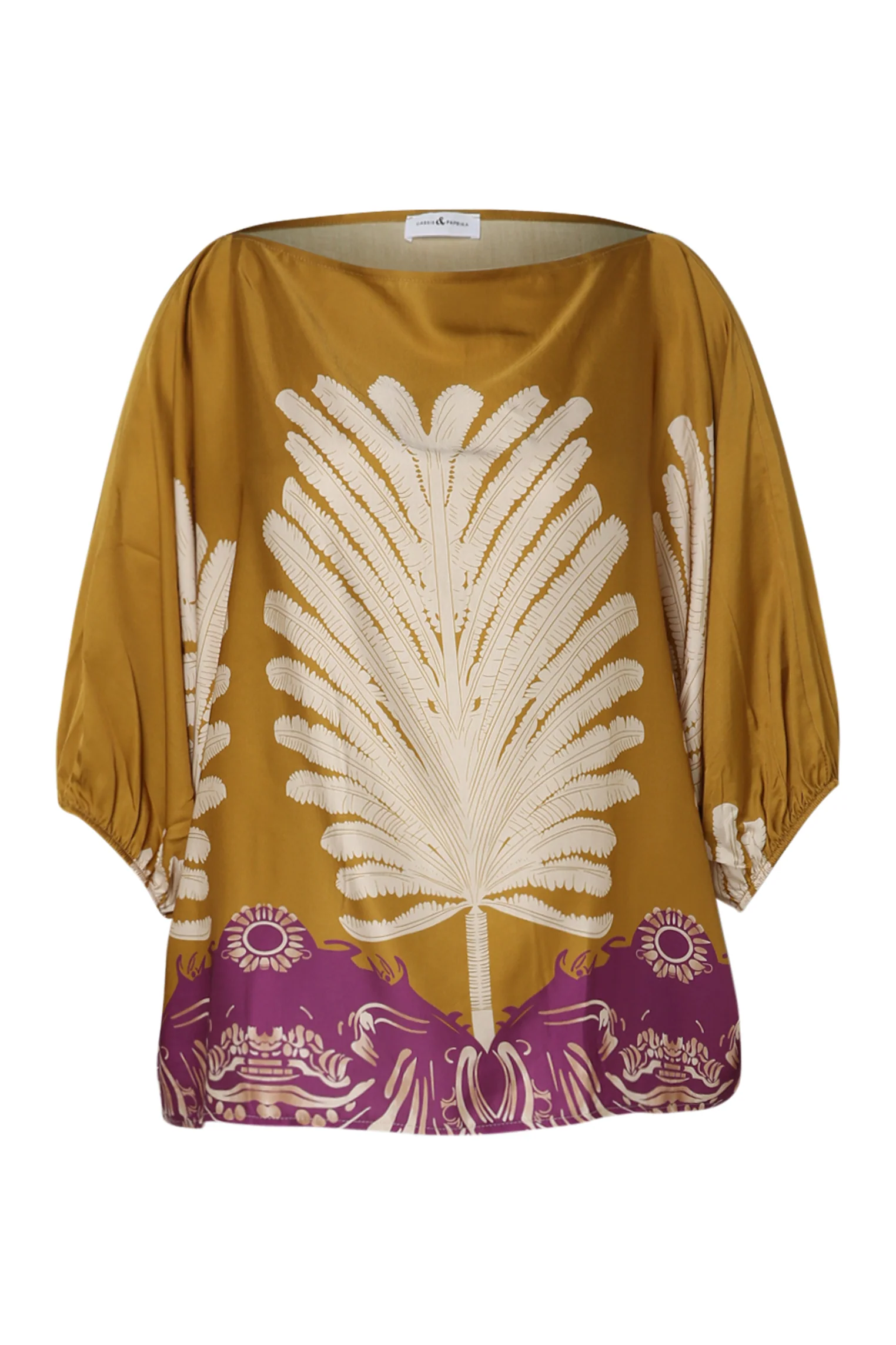 Blouse van viscose met palmprint - Image 21