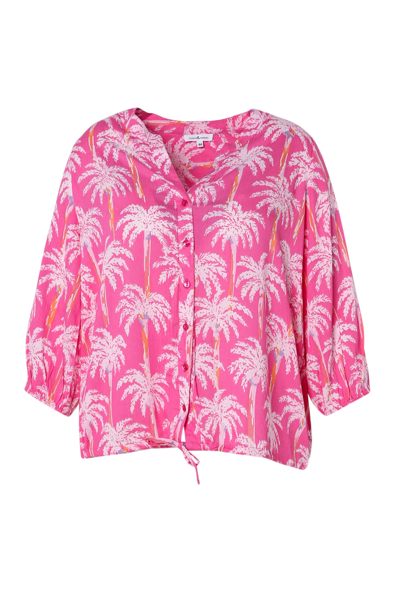 Blouse van viscose met palmprint - Image 10