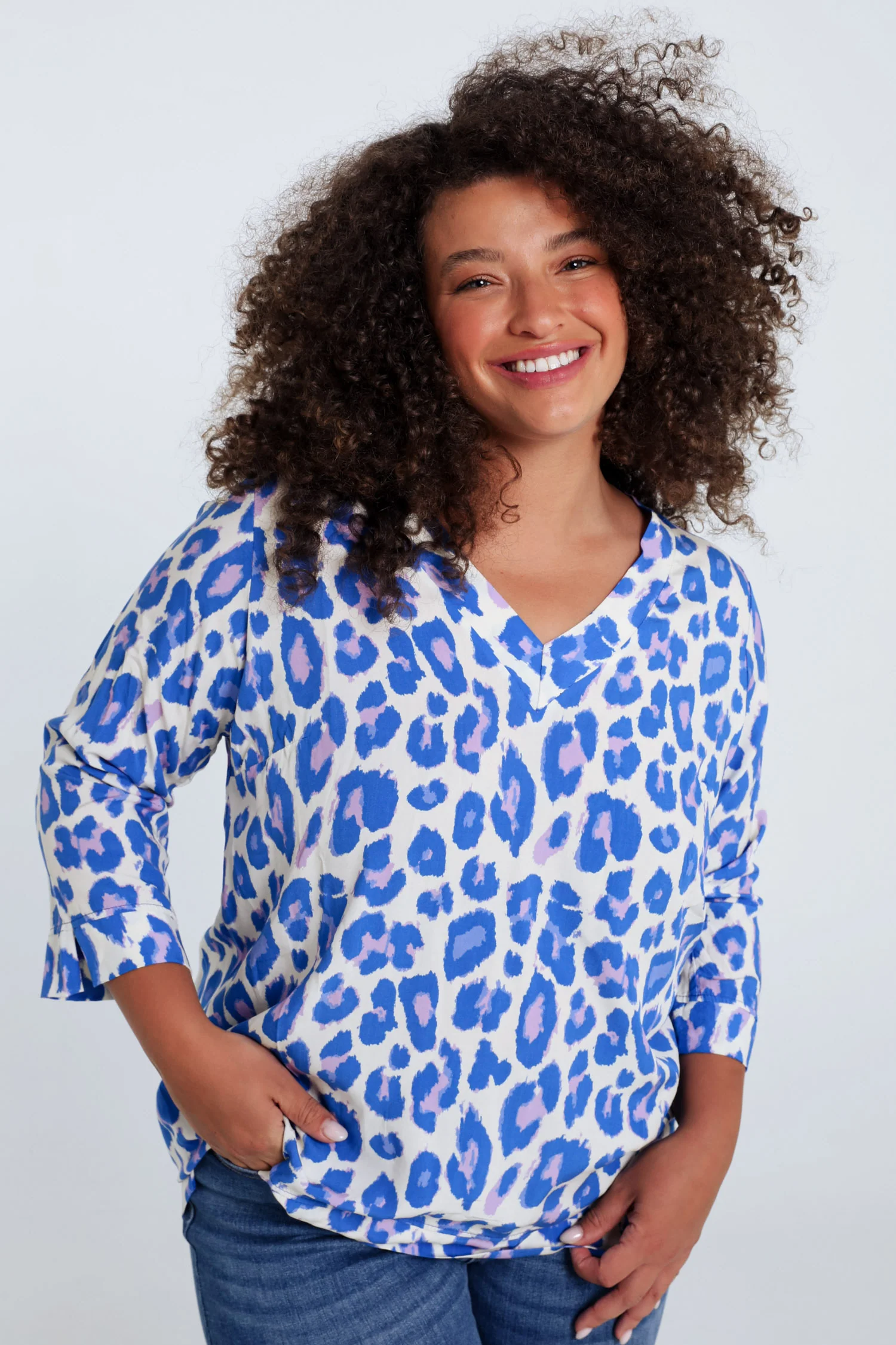 Blouse van viscose met dierenprint - Image 23