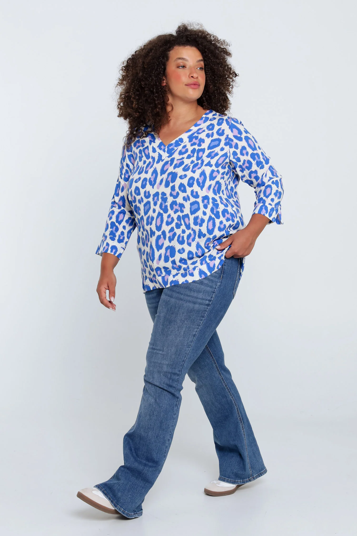 Blouse van viscose met dierenprint - Image 30