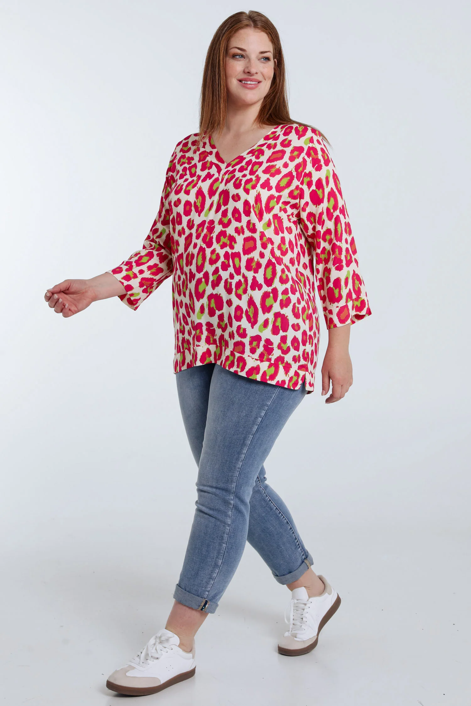 Blouse van viscose met dierenprint - Image 8