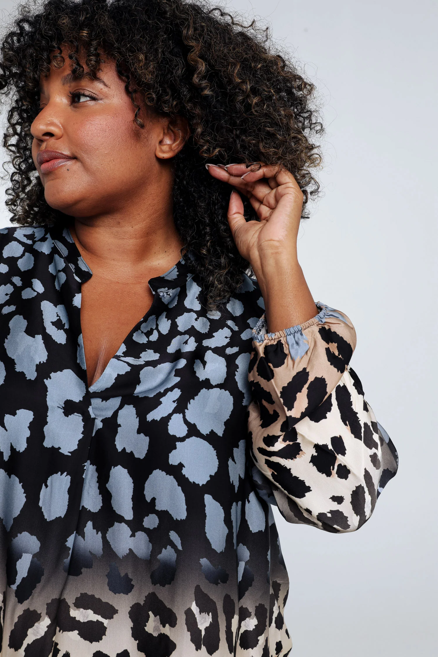 Viscose blouse met dierenprint - Image 3