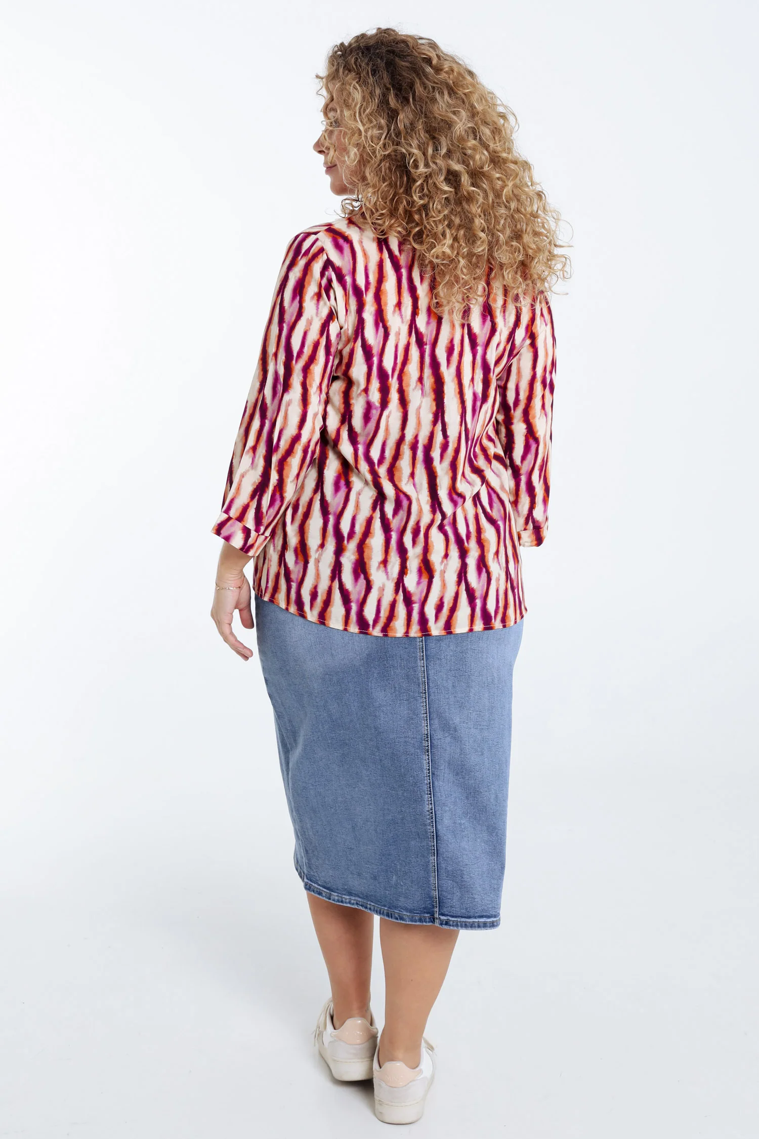 Blouse van viscose met tie-dye print - Image 2