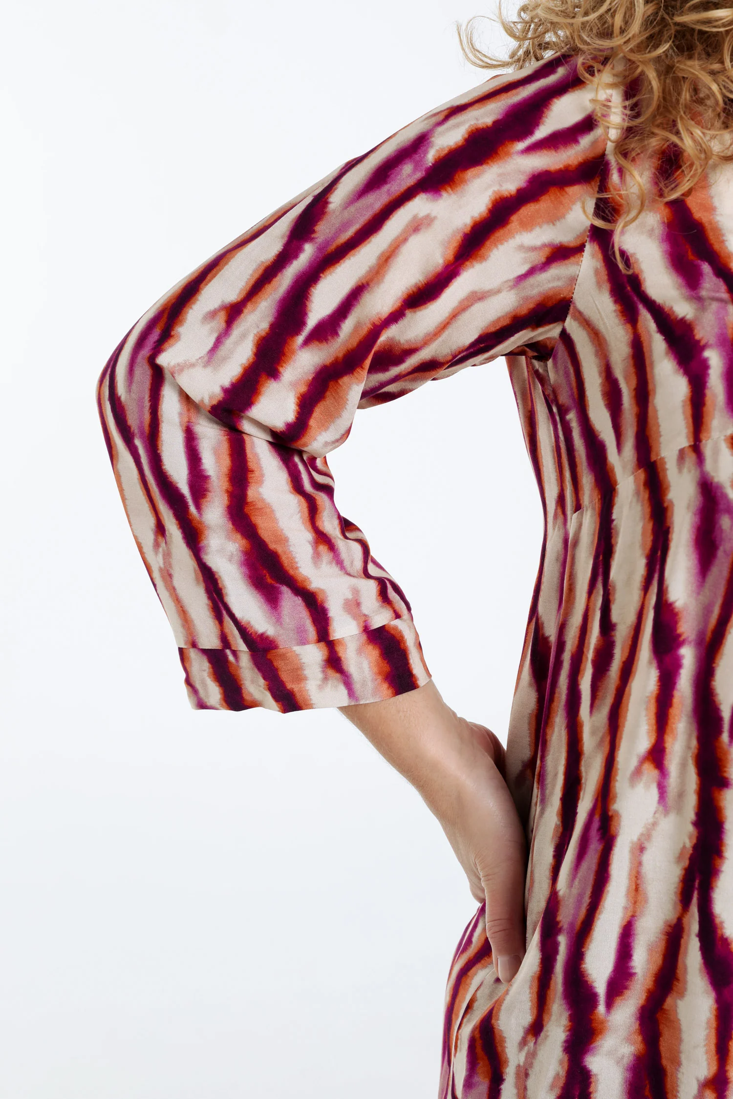Blouse van viscose met tie-dye print - Image 4