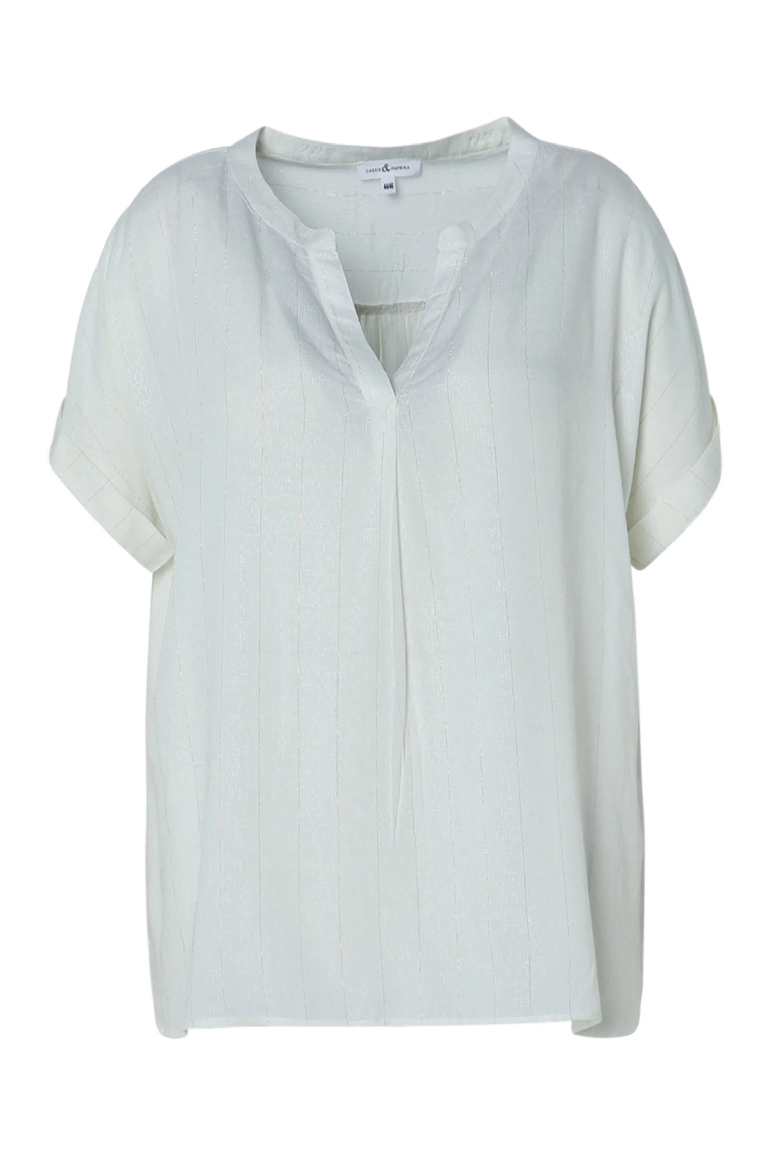 Blouse van viscose met lurexstrepen - Image 10