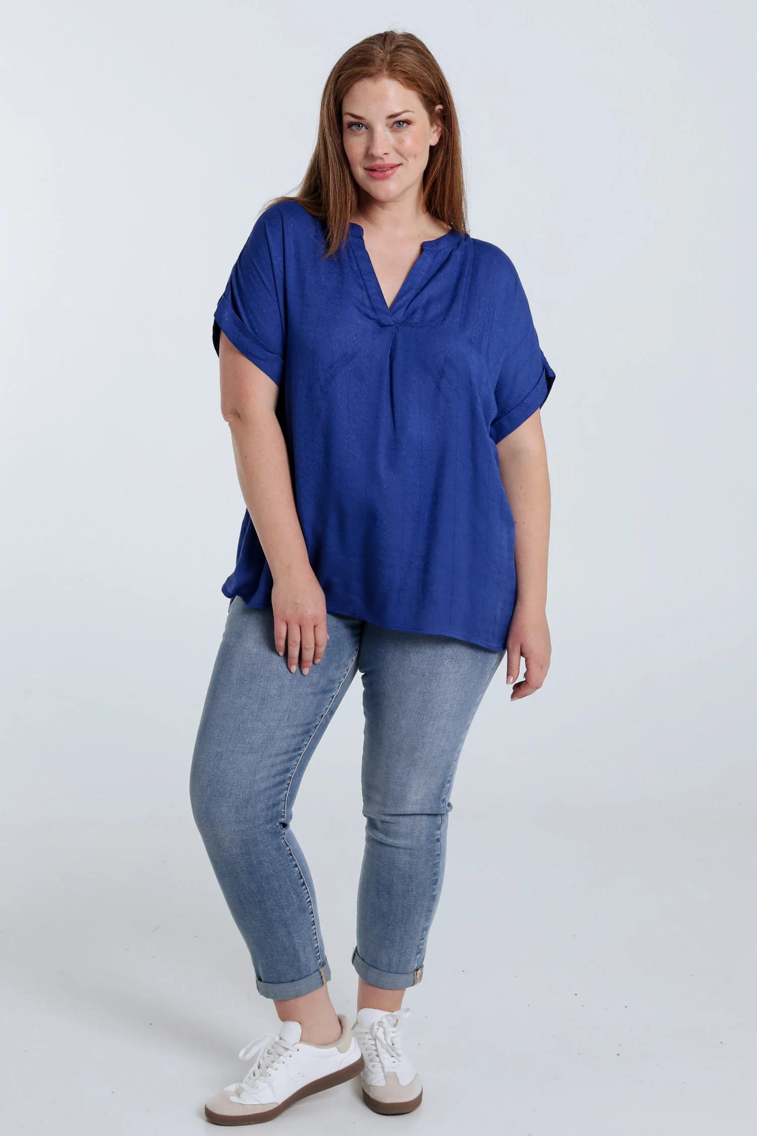 Blouse van viscose met lurexstrepen - Image 20