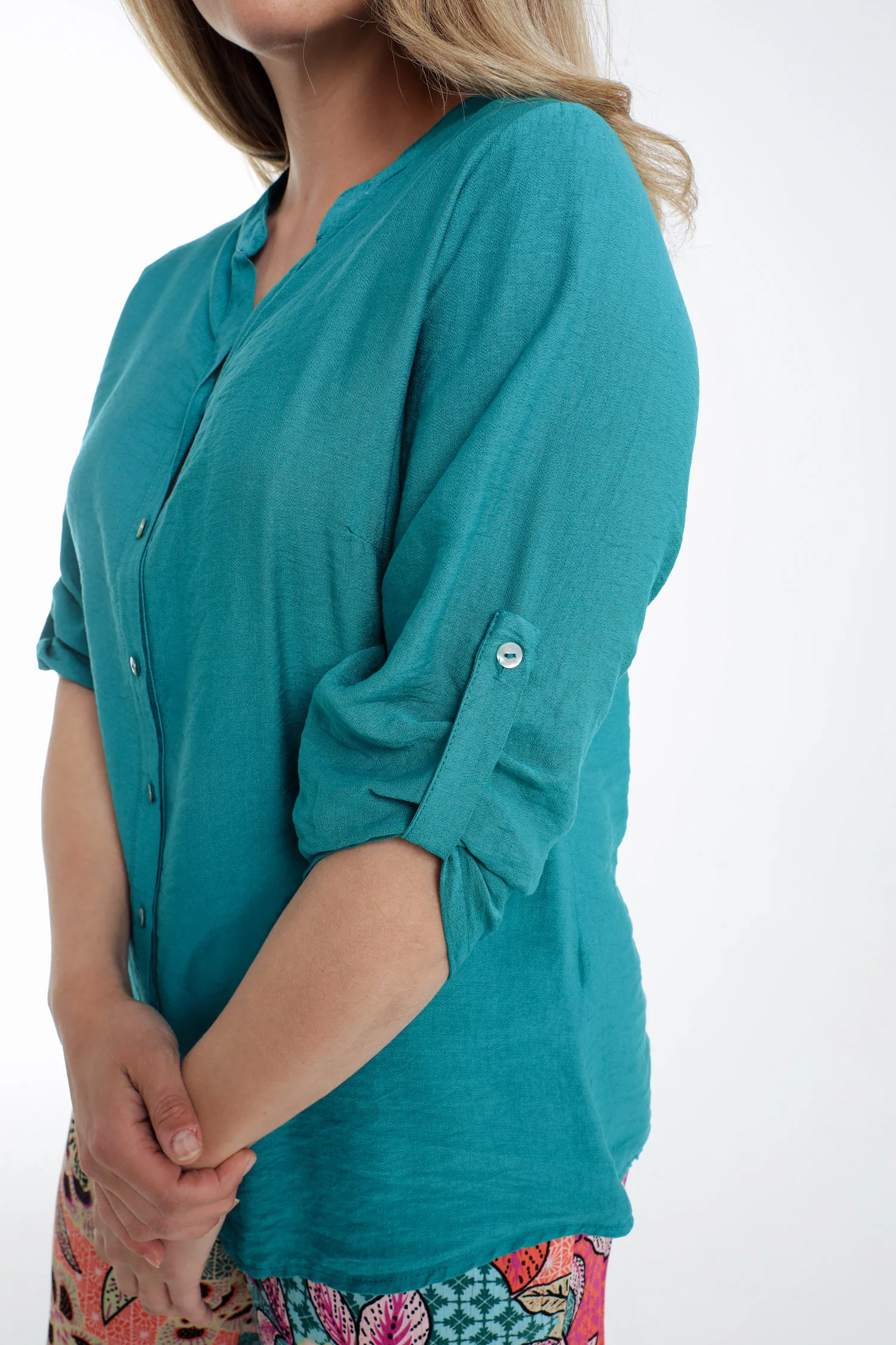 Blouse van viscose effen - Image 15