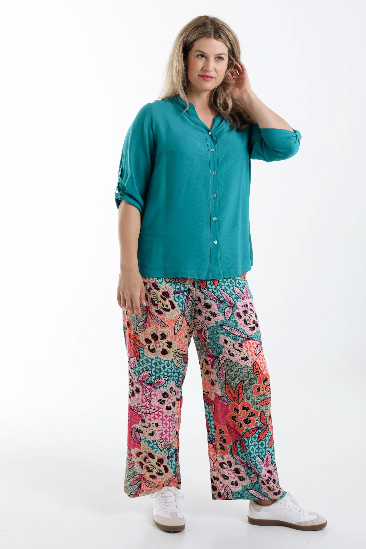Blouse van viscose effen - Image 19