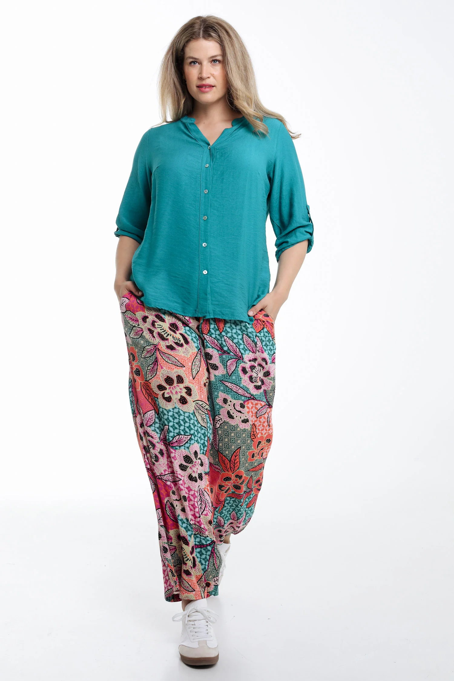 Blouse van viscose effen - Image 20