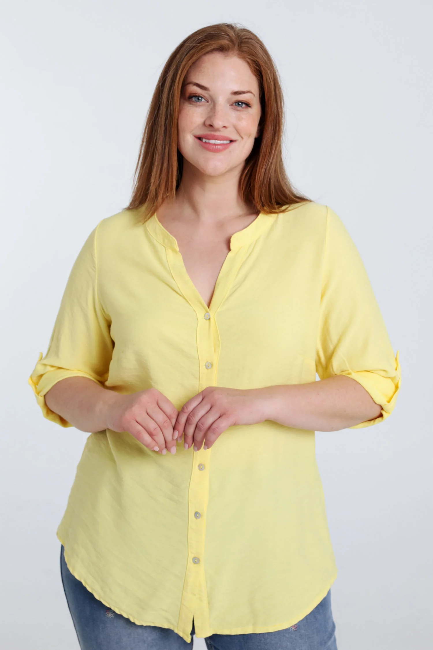 Blouse van viscose effen - Image 23