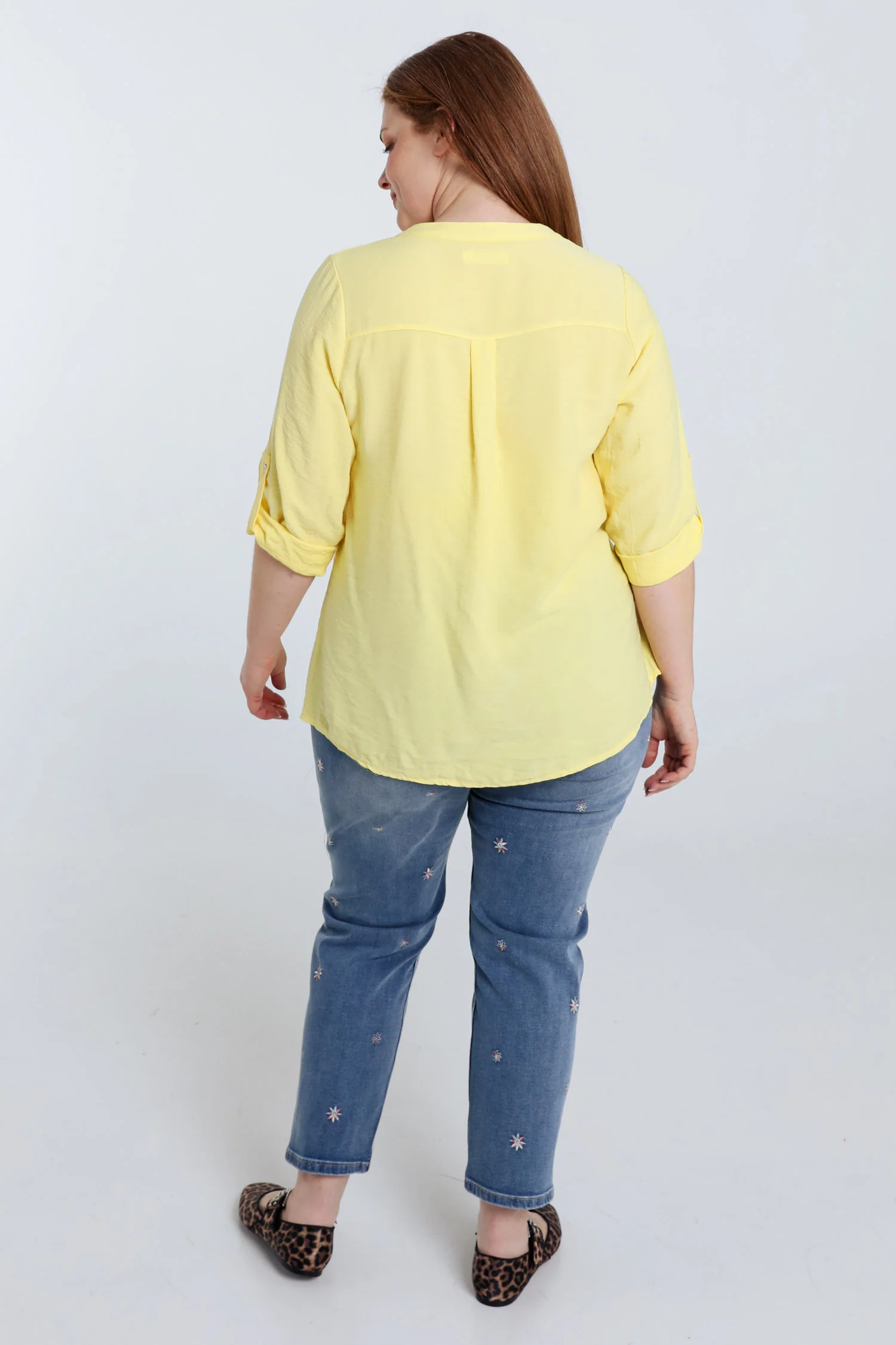 Blouse van viscose effen - Image 24