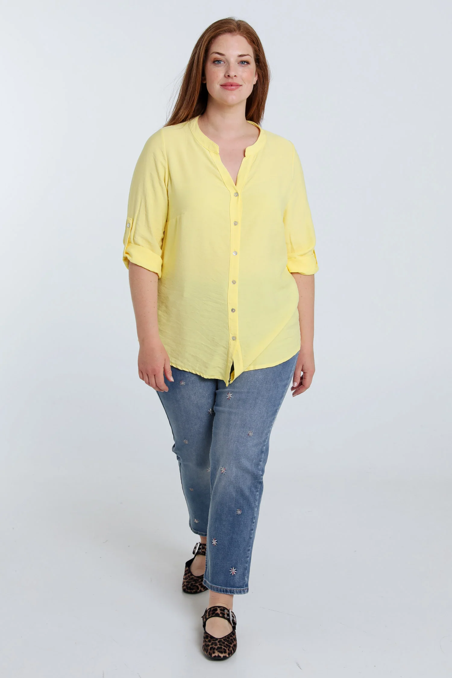 Blouse van viscose effen - Image 29
