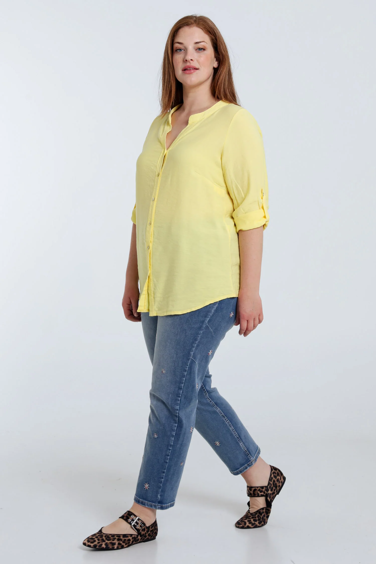 Blouse van viscose effen - Image 30