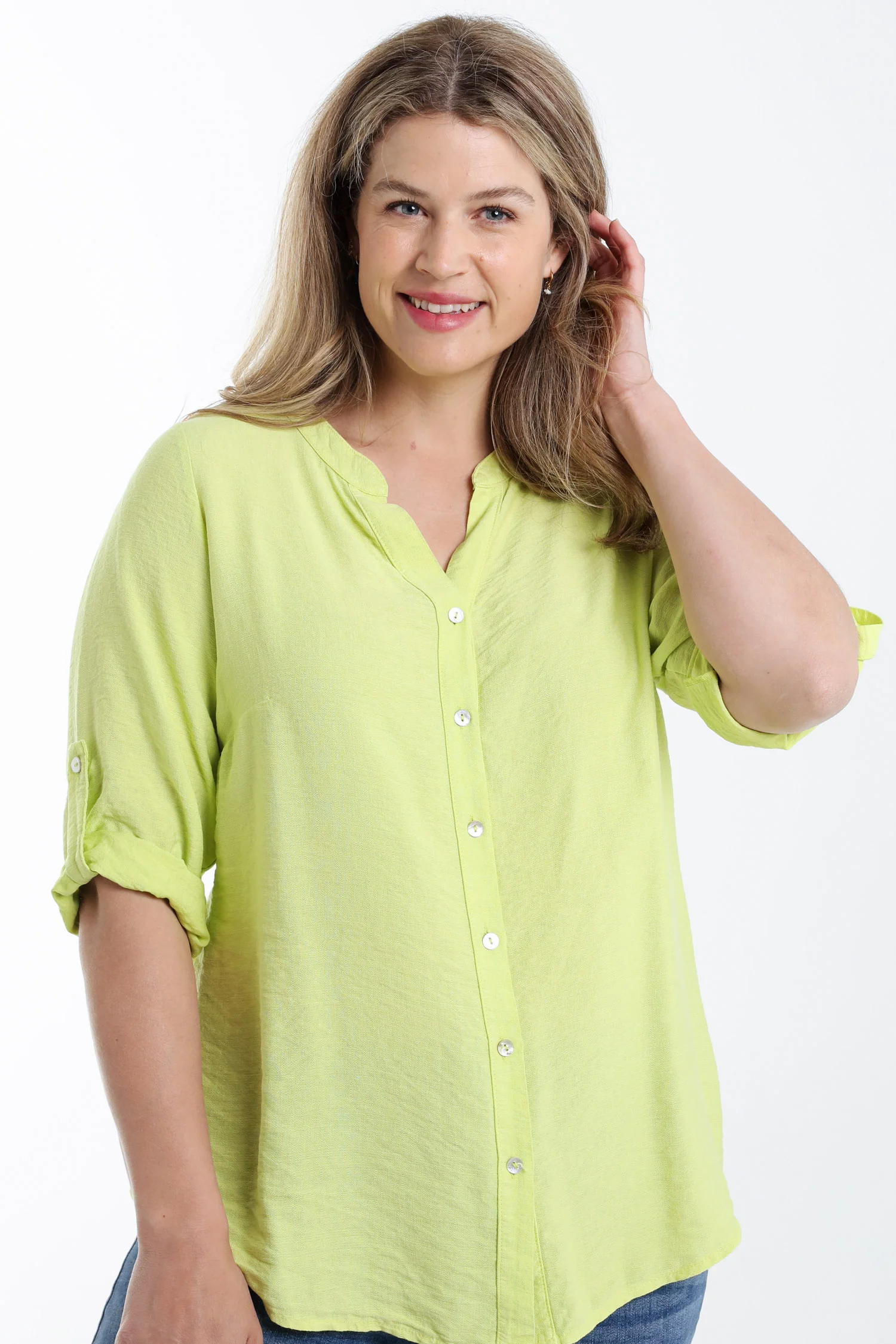 Blouse van viscose effen - Image 34