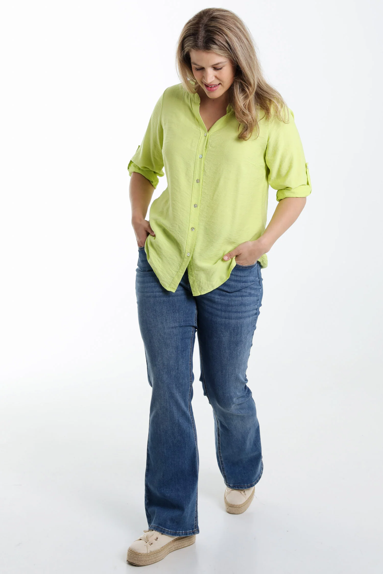 Blouse van viscose effen - Image 40