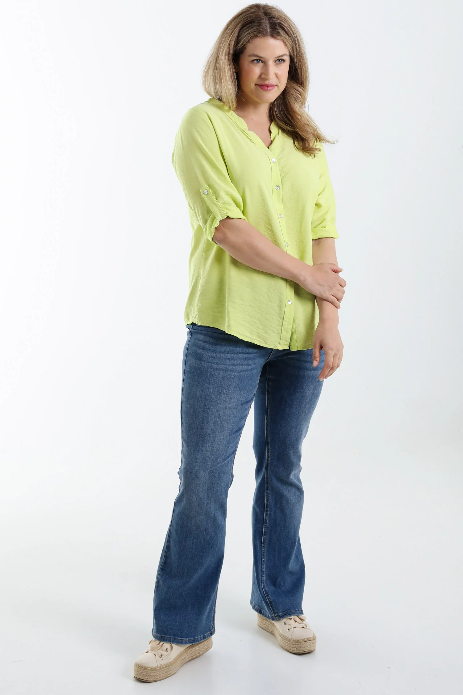 Blouse van viscose effen - Image 42