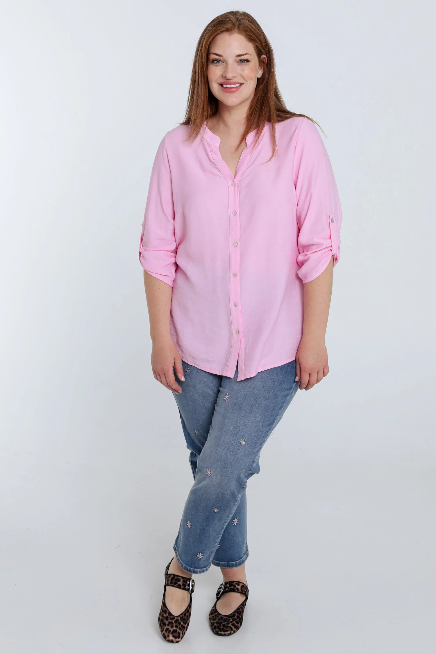 Blouse van viscose effen - Image 7