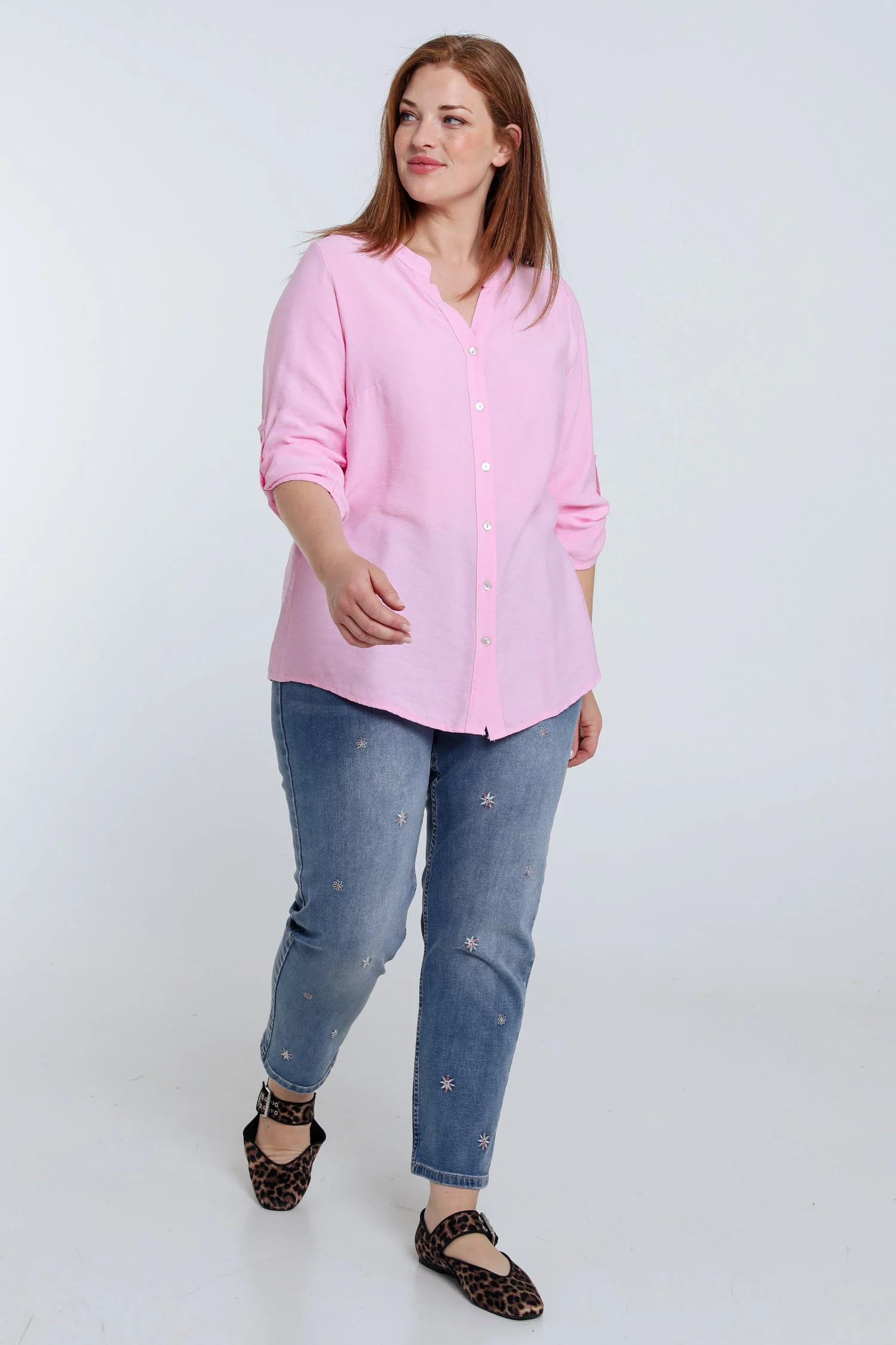 Blouse van viscose effen - Image 8