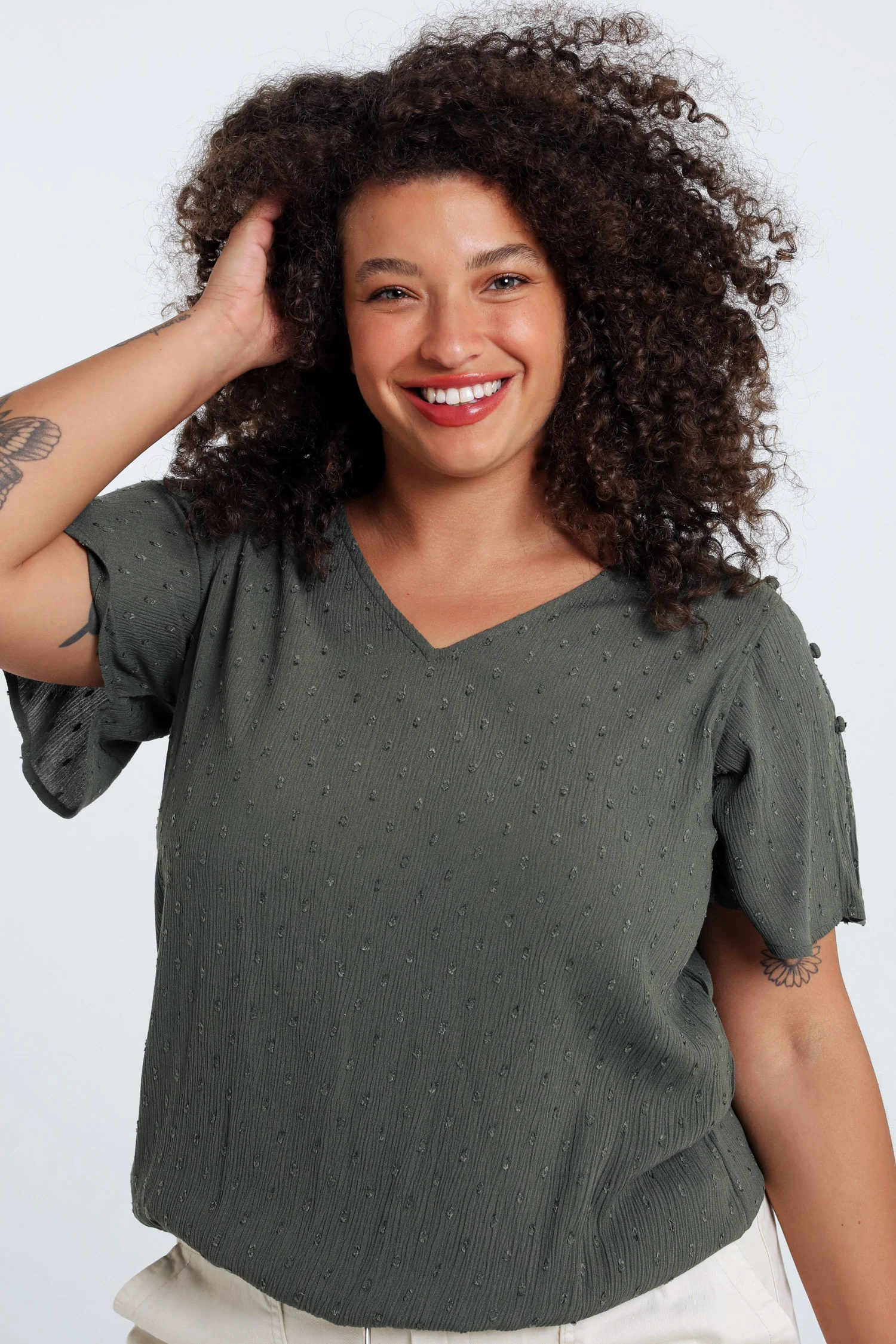 Effen viscose blouse - Image 12
