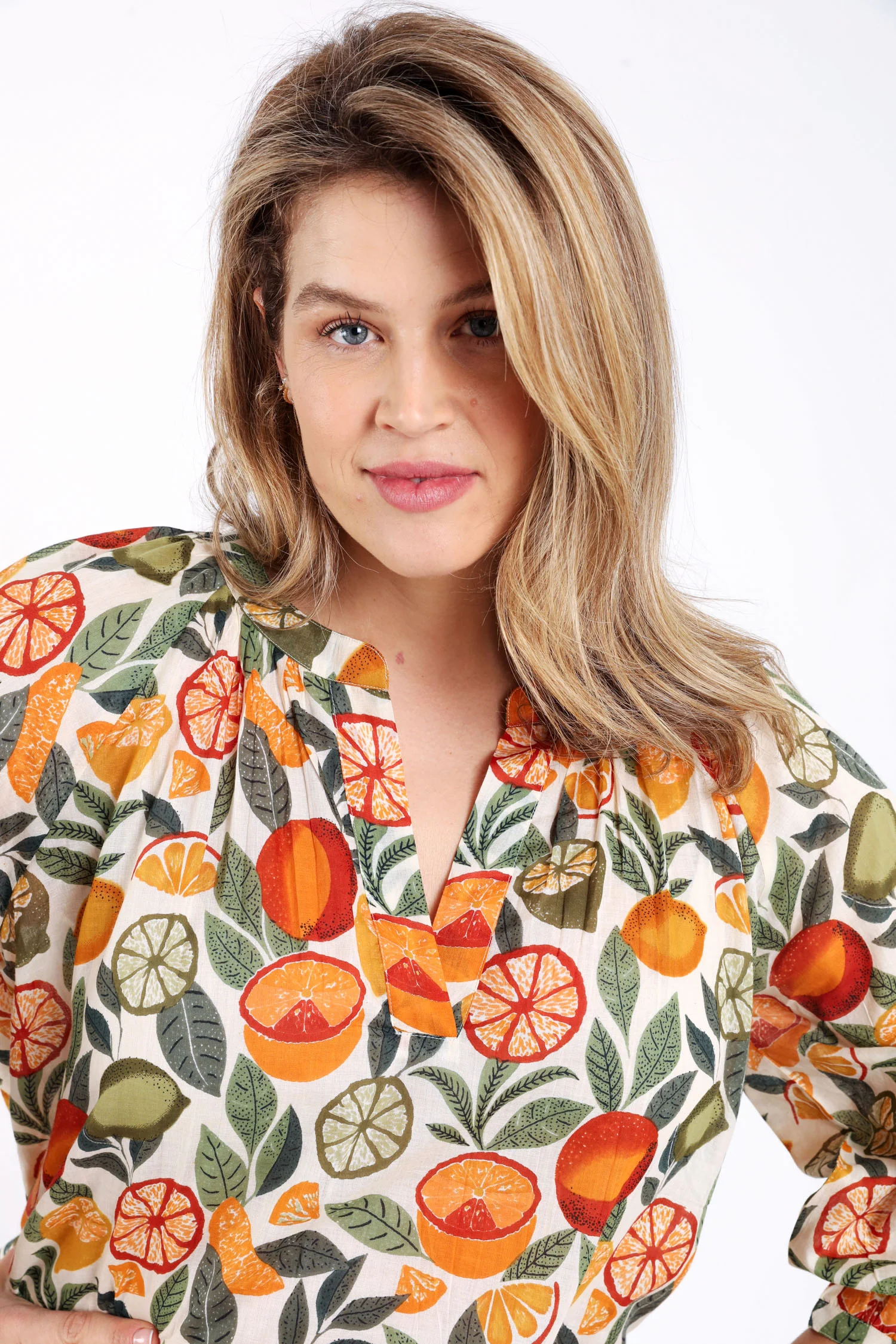Blouse met citrusprint - Image 3