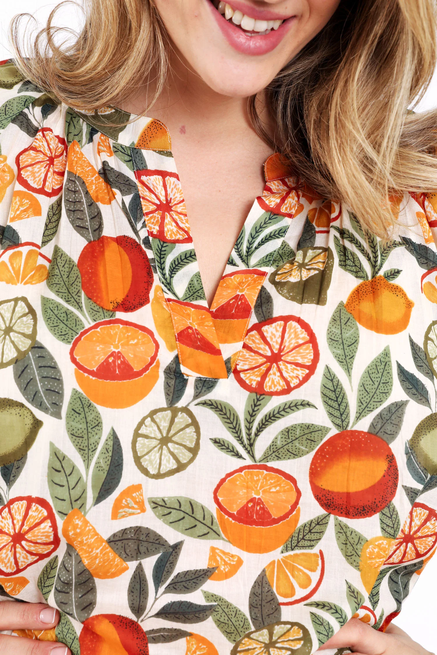 Blouse met citrusprint - Image 4