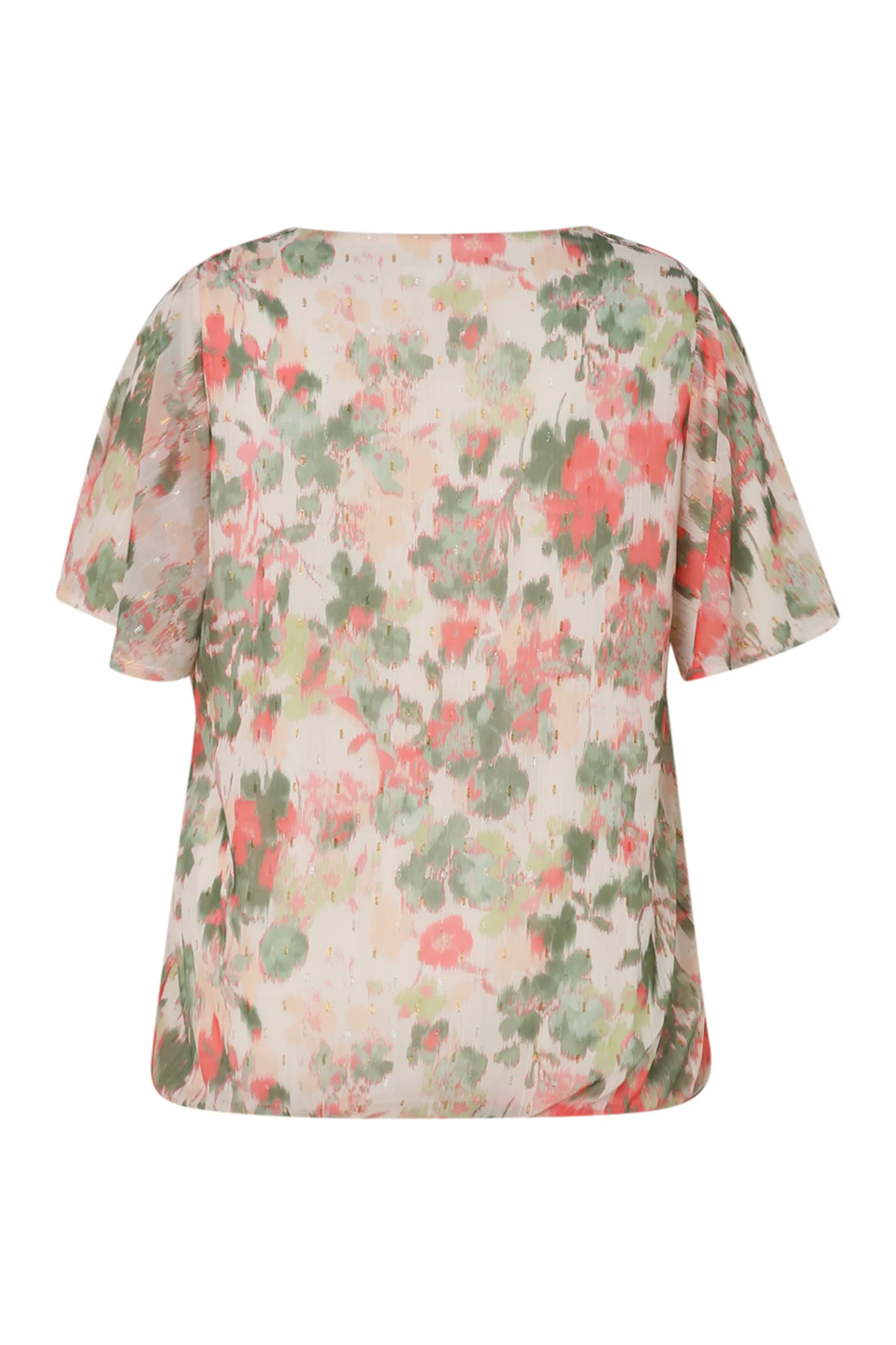 Bloes met bloemenprint en lurex - Image 11