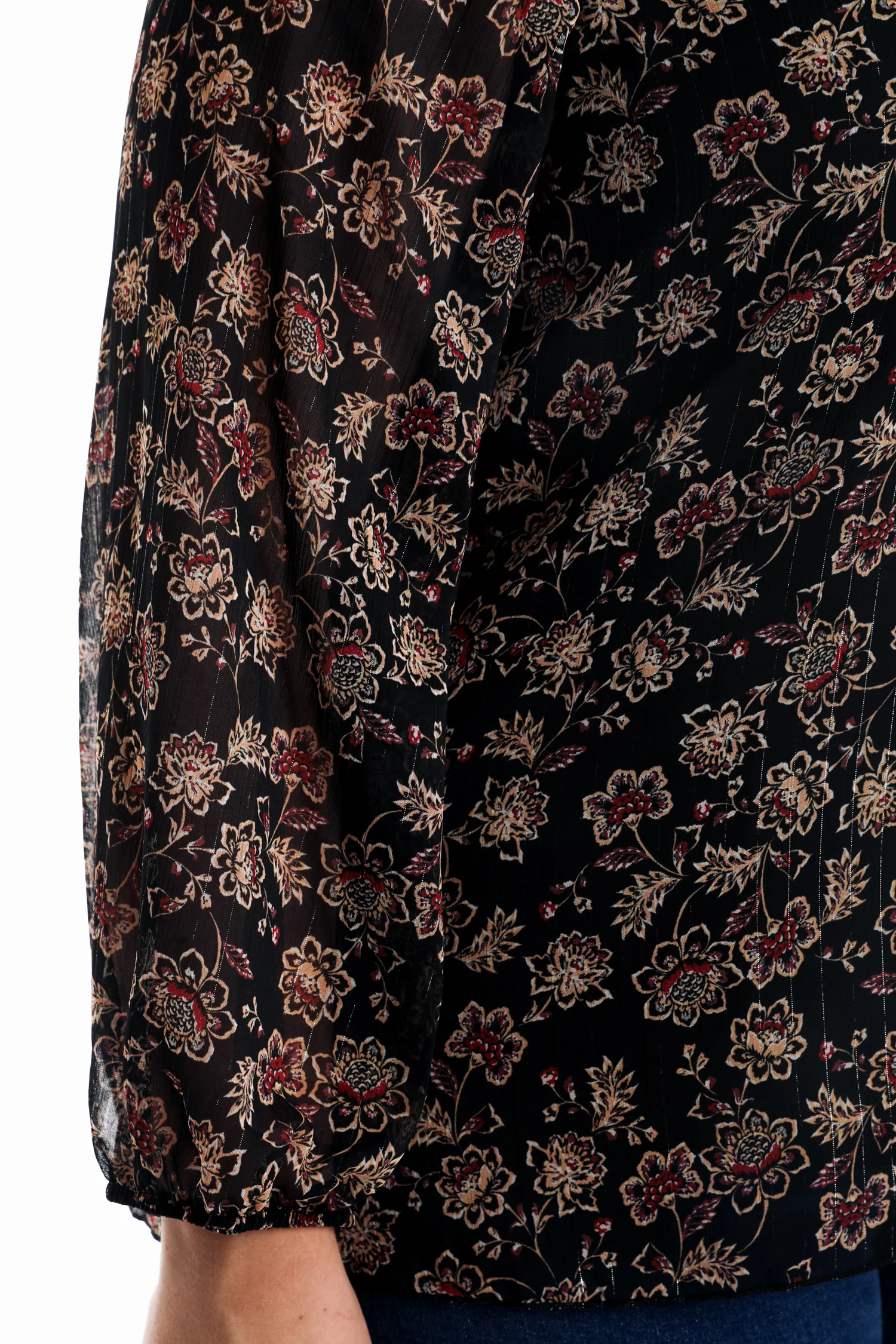 Blouse met Indiase bloemenprint - Image 5