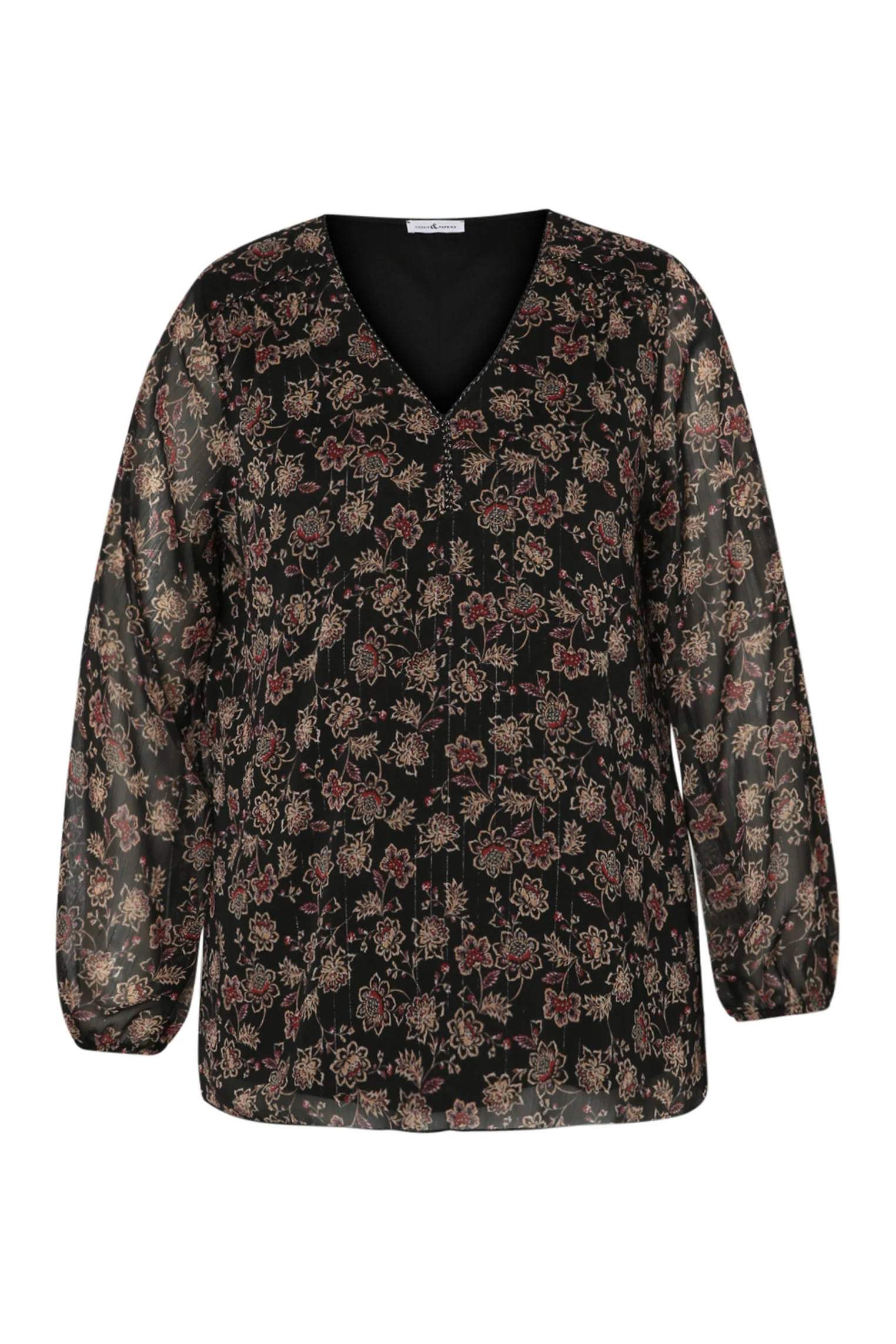 Blouse met Indiase bloemenprint - Image 8