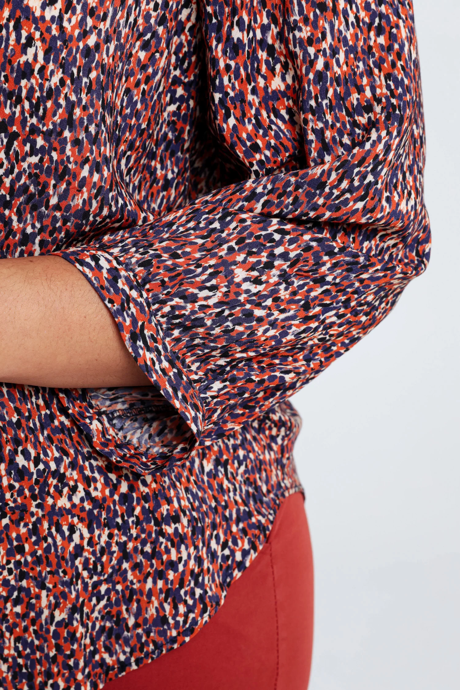 Blouse in viscose met dierenhuidmotief - Image 3
