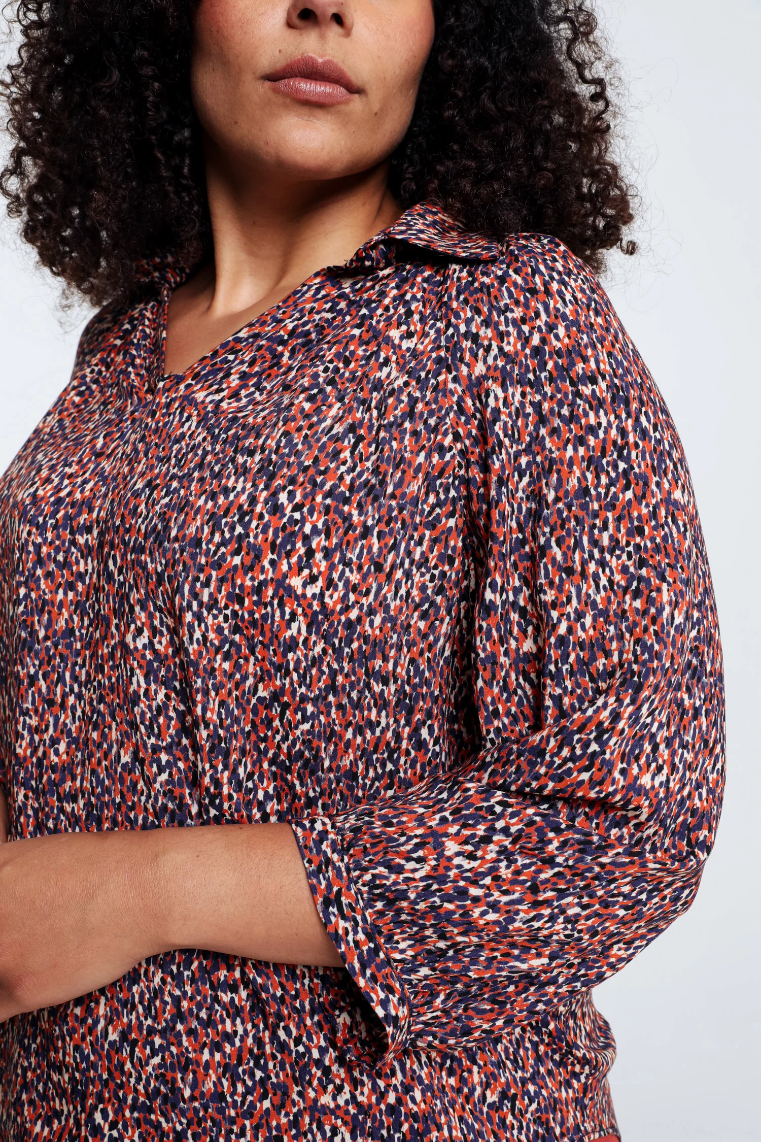 Blouse in viscose met dierenhuidmotief - Image 4